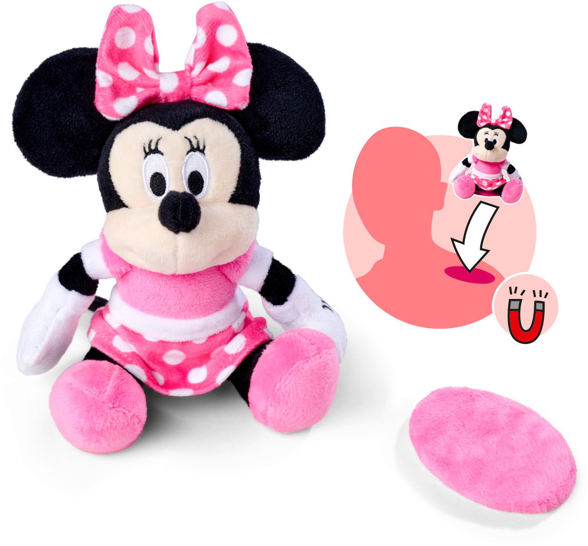 SIMBA Plüschfigur Plüsch Stofftier Disney Minnie Schulterplüsch 12cm 631587 günstig online kaufen