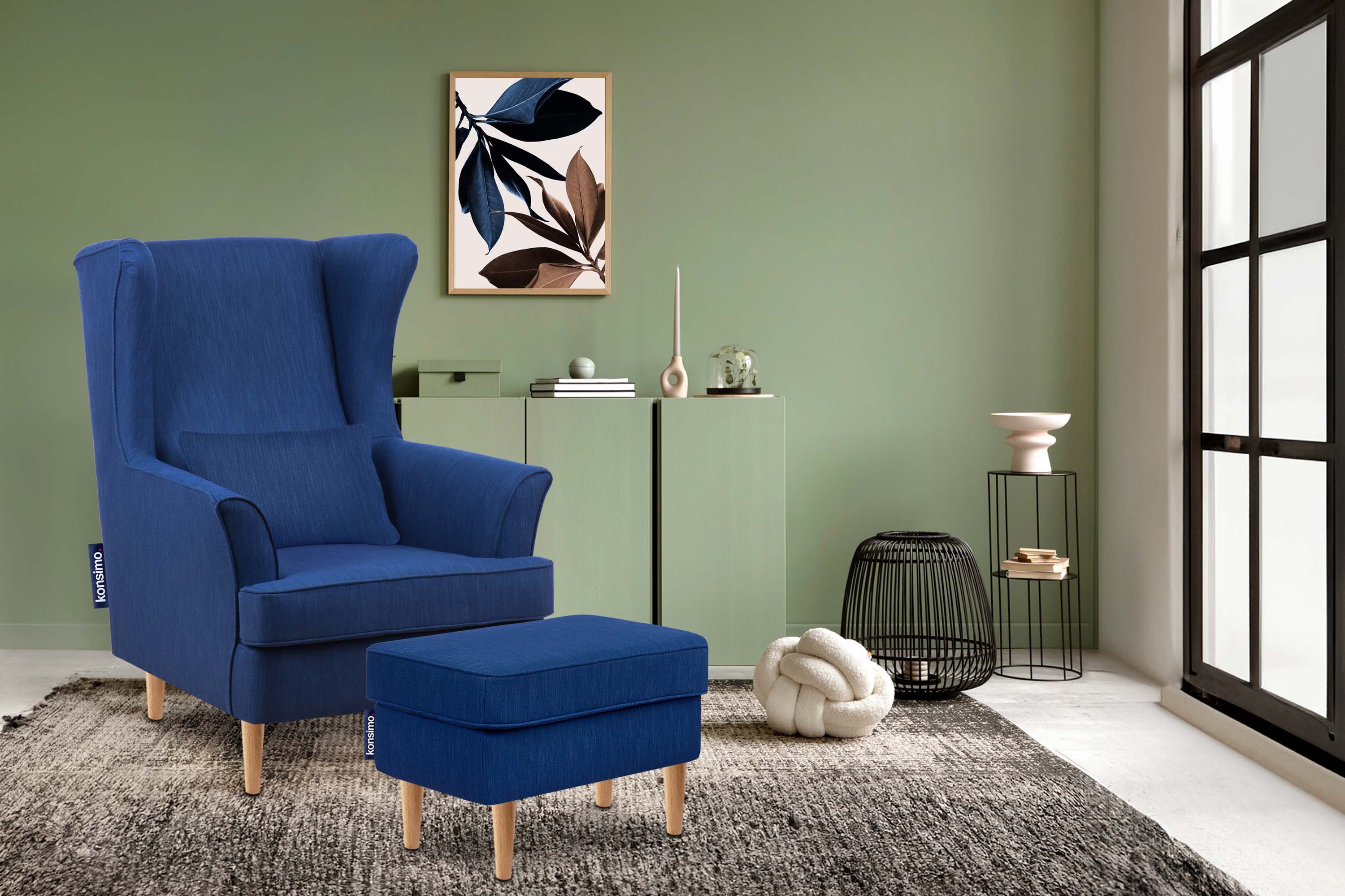KONSIMO® Ohrensessel STRALIS Sessel, zeitloses Design günstig online kaufen