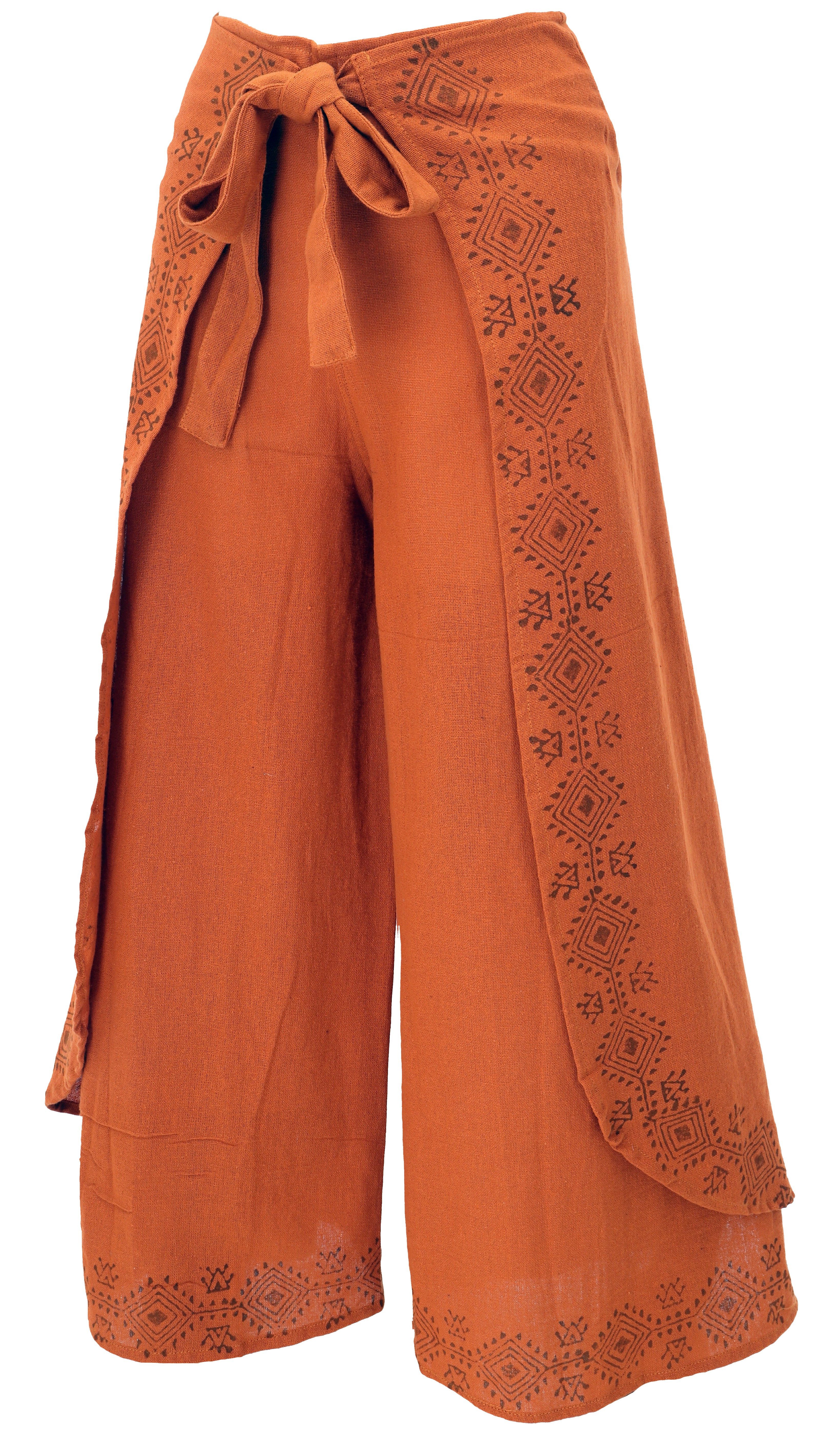 Guru-Shop Relaxhose Palazzohose, langer Boho Hosenrock, günstig online kaufen