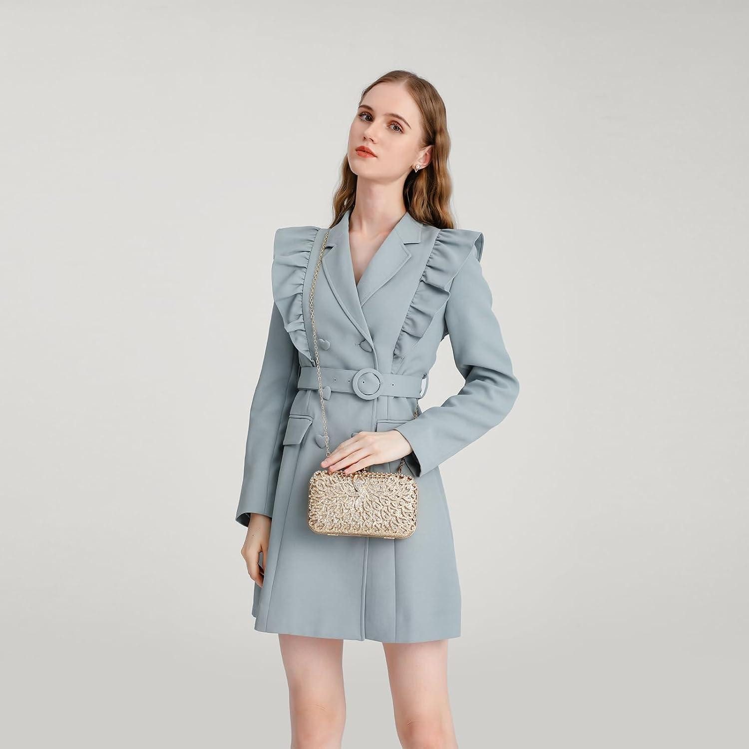 LuxusKollektion Box-Clutch Clutch Tasche für Frauen günstig online kaufen