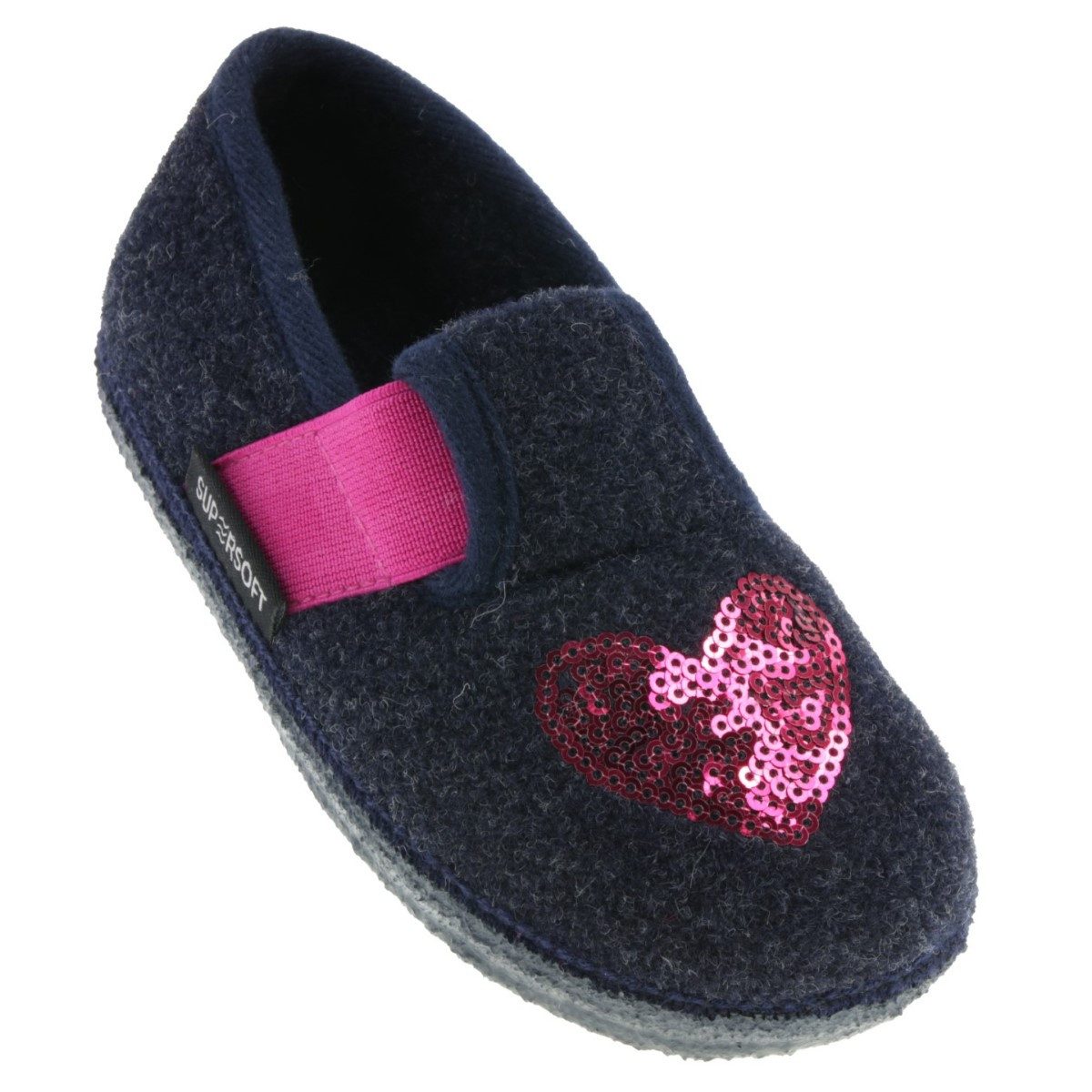 SUPERSOFT Supersoft Mädchen Hausschuh Slipper Hausschuh
