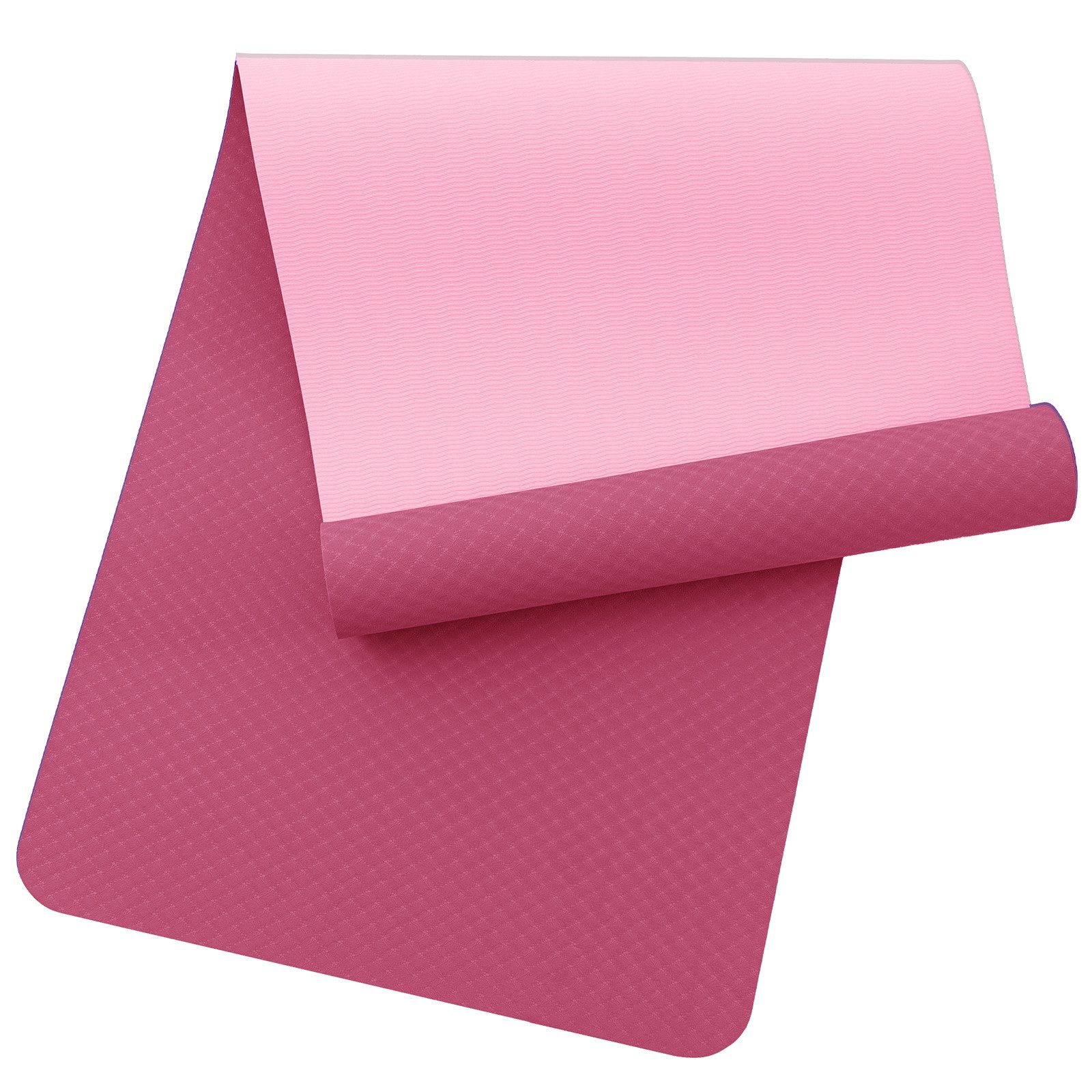 Good Nite Yogamatte Yogamatte rutschfest aus TPE 6mm Dicke– mit Tragegurt (1-St), 183 x 61 x 0,6 cm, Umweltfreundliche Fitnessmatte