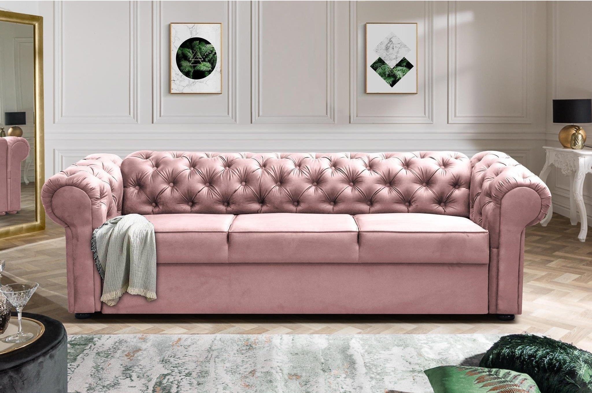 MOEBLO Chesterfield-Sofa Sofa AVIA, Couch Polstermöbel günstig online kaufen