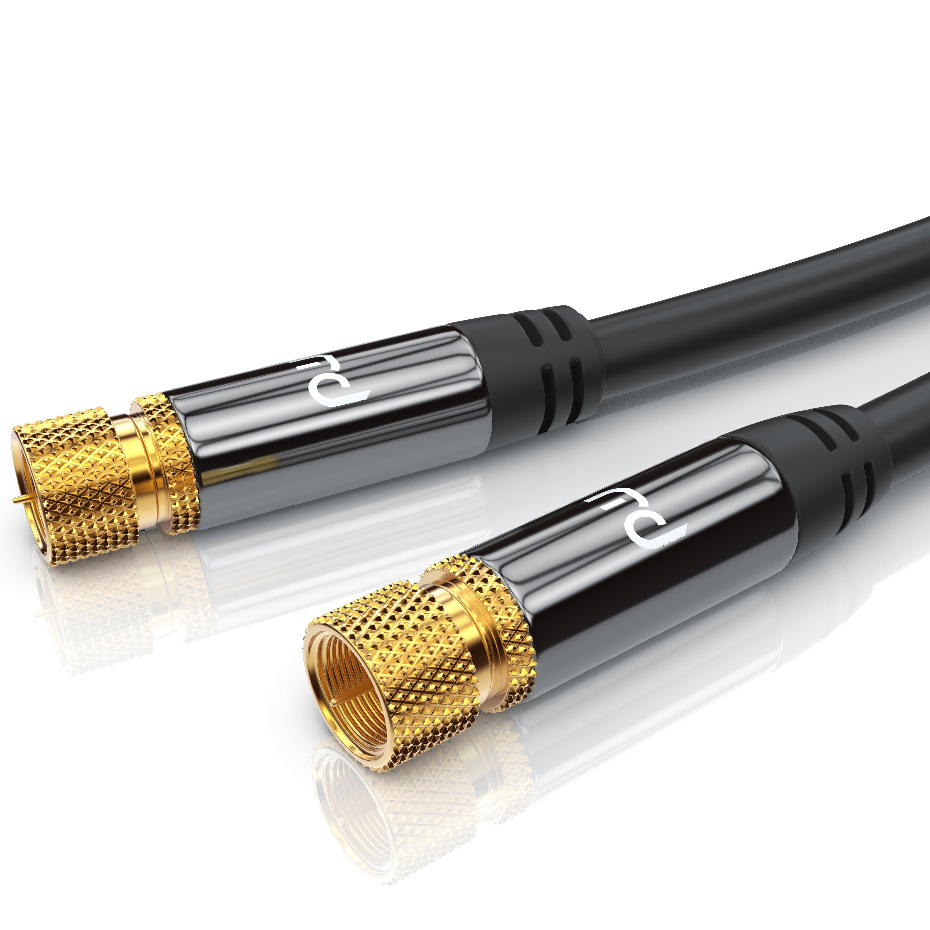 Primewire SAT-Kabel, Koax, F-Verbinder (150 cm), Premium HDTV SAT Koaxialkabel, 4fach Schirmung, 135dB, 75 Ohm - 1,5m