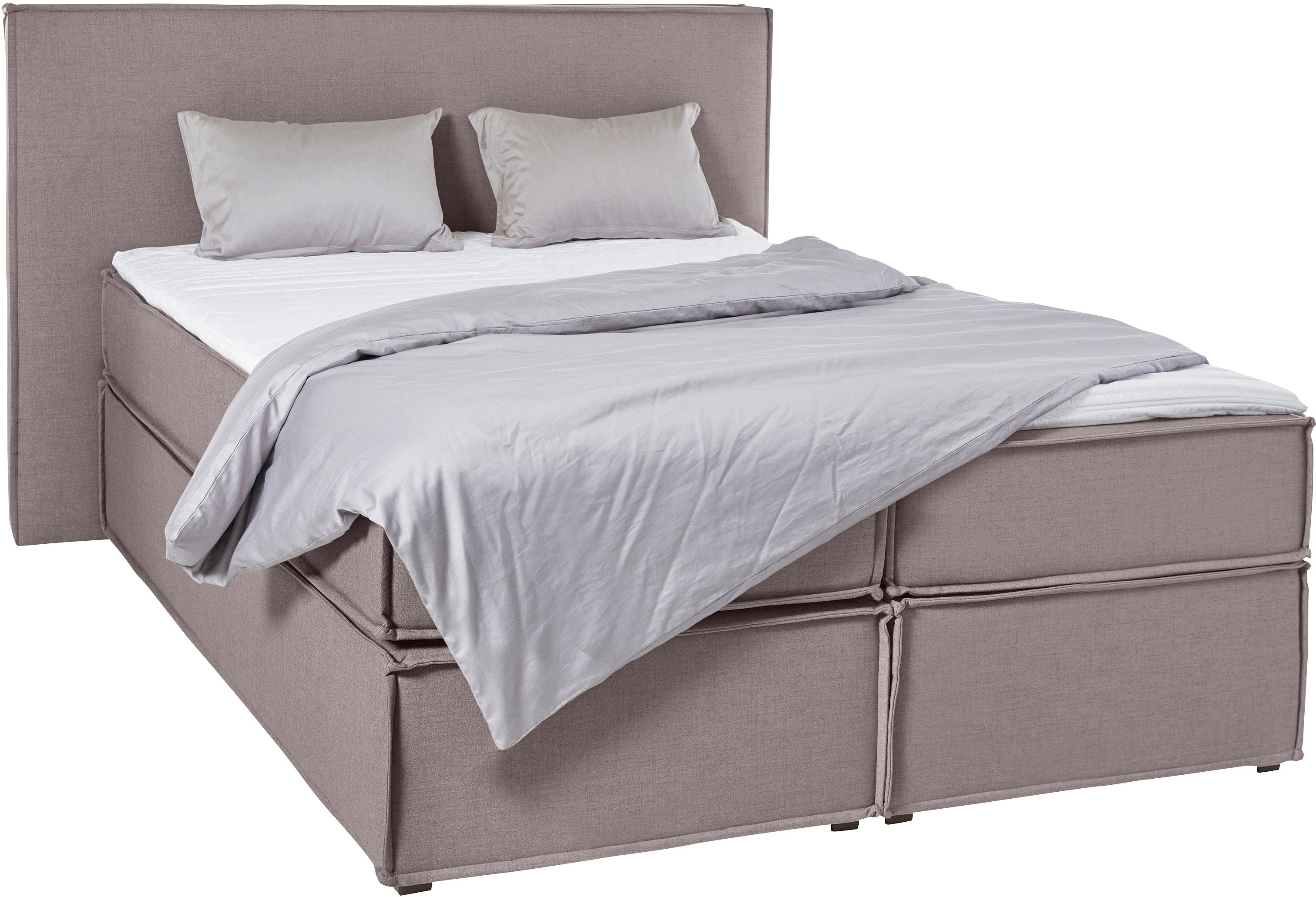 LeGer Home by Lena Gercke Boxspringbett Yuma, incl. Topper, in 4 Breiten, 3 Matratzenarten und je 2 Härtegraden