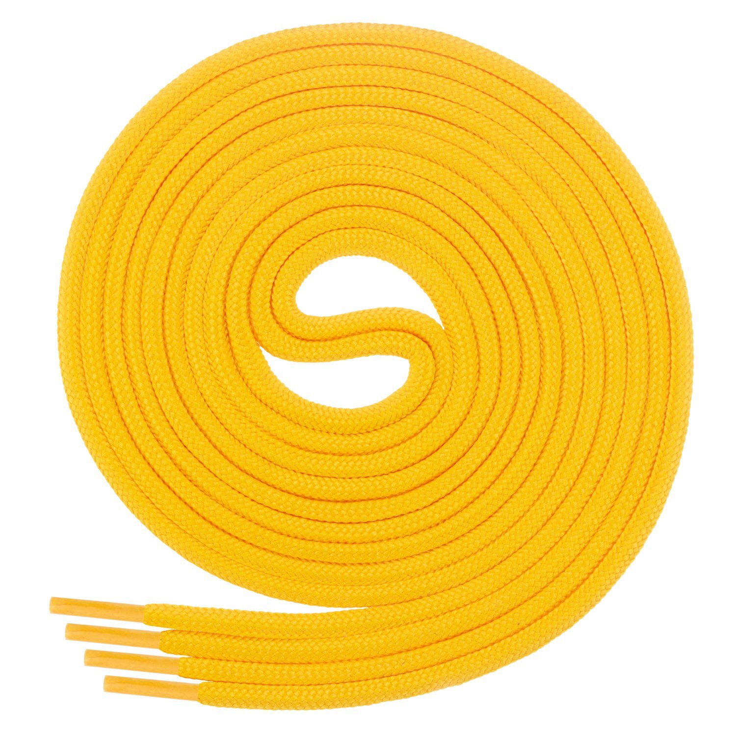 Di Ficchiano Schnürsenkel 1Paar runde Schnürsenkel ø 3mm für Business- und Lederschuhe, reißfest Gelb