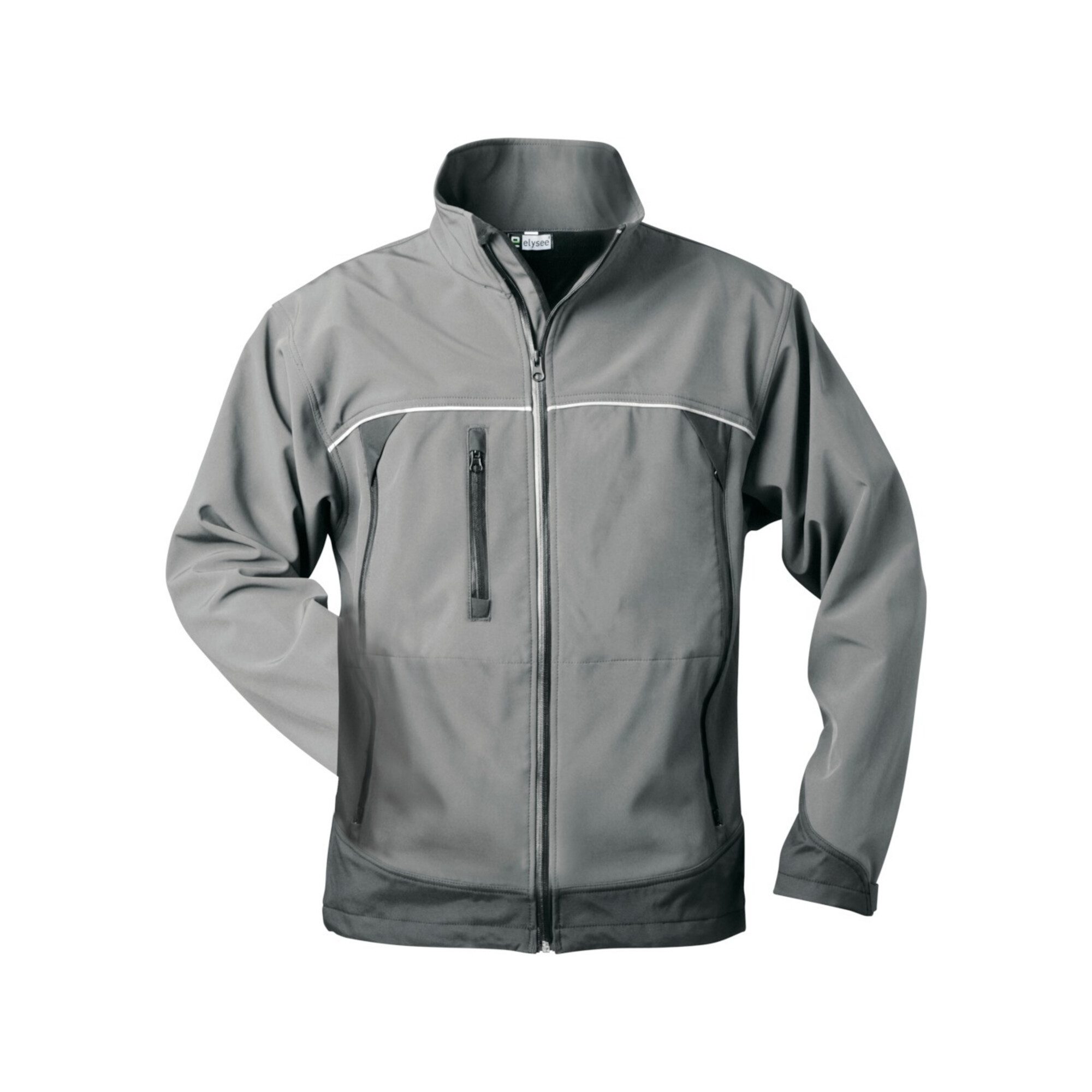 Elysee Parka Elysee Jacke Beta, Softshell, Gr. L, grau/schwarz