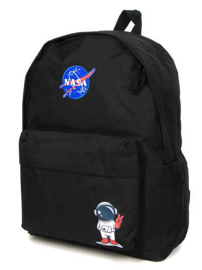 NASA Kinderrucksack Astronauten Rucksack für Kinder Schule Freizeit Schwarz
