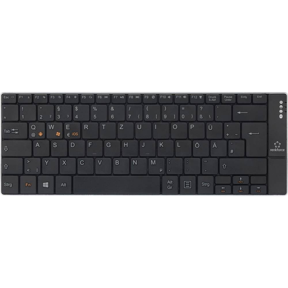 Renkforce Bluetooth®-Tastatur "Slim" RF-4749657 Tastatur (Wiederaufladbar)