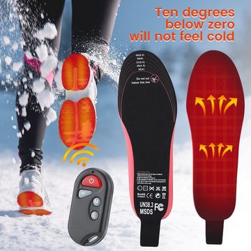 Welikera Einlegesohlen Beheizbare Einlagen,Thermosohle Fußwärmer,3 Temperaturstufen, 2 große Größen (35-40, 41-46), zuschneidbar