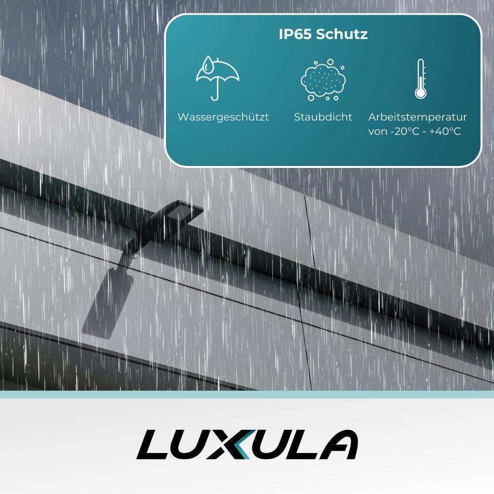 LUXULA LED Flutlichtstrahler LUXULA LED Straßenleuchte 50 W 4000 K Neutralweiß Grau, Neutralweiß