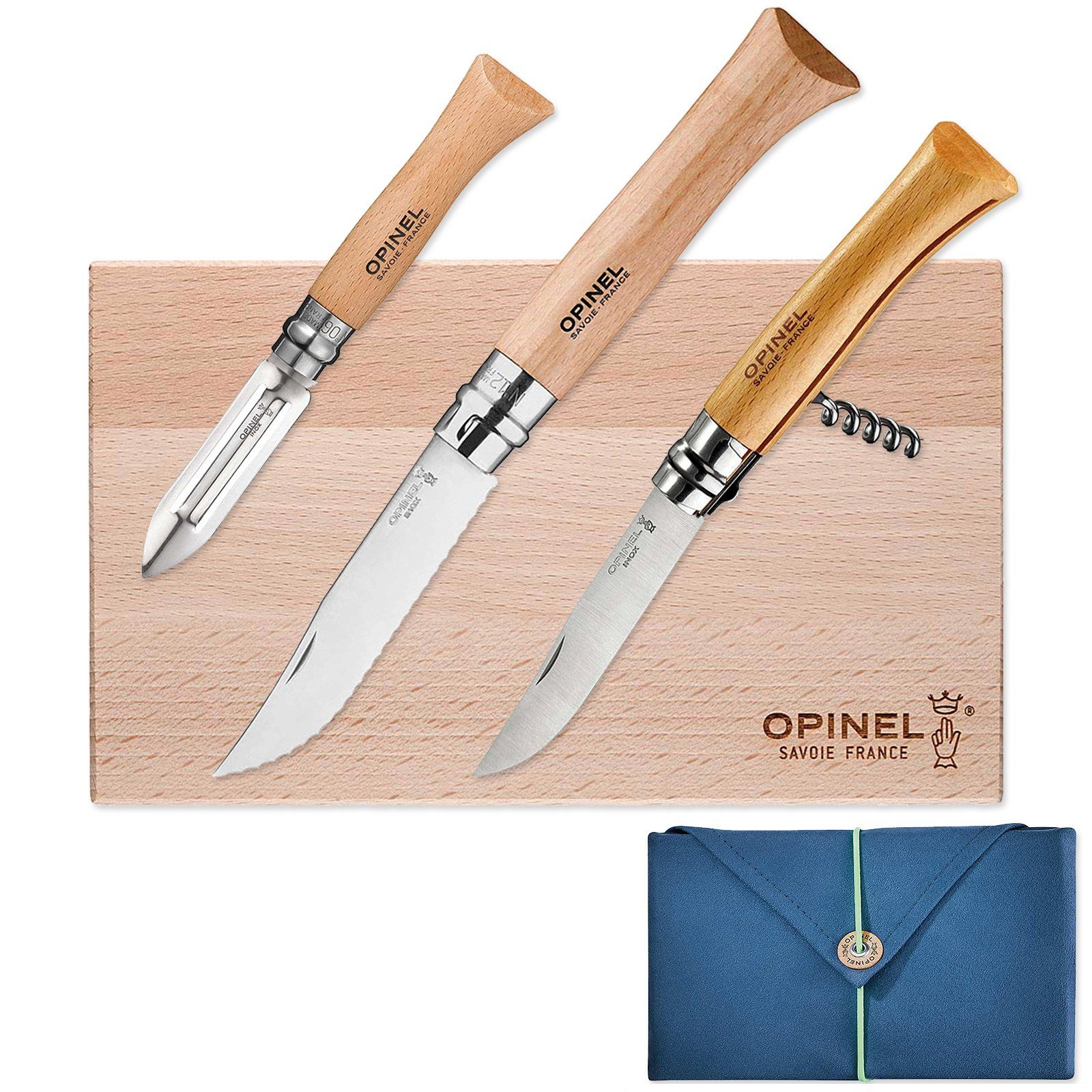 Küche Taschenmesser Messer Taschen Stahl Koch Camping, Outdoor Set Brett Opinel Picknick Holz