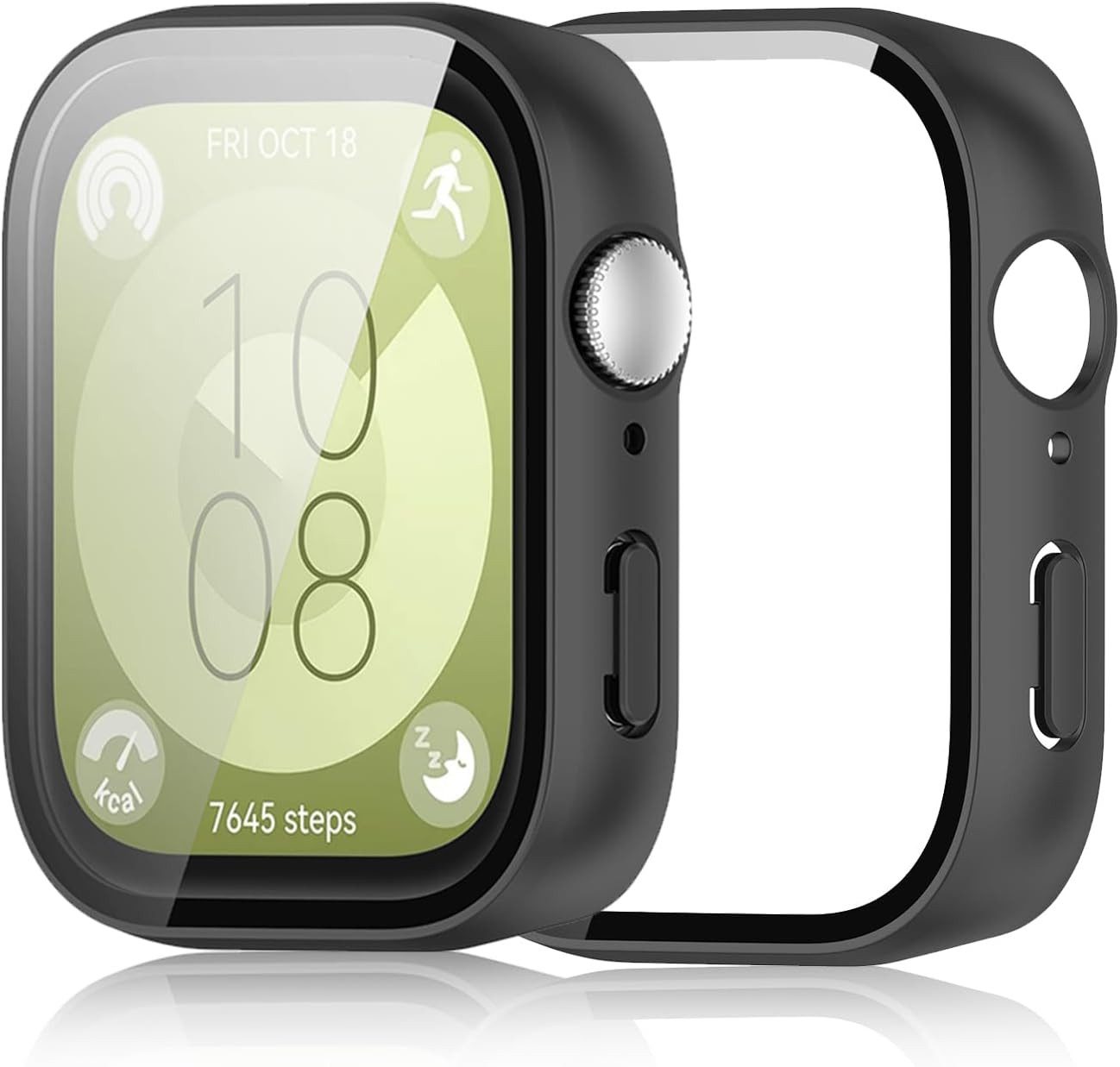 MSM Smartwatch-Hülle Hülle für Huawei Watch Fit 3 Schutzglas Display Panzerfolie Full 9H