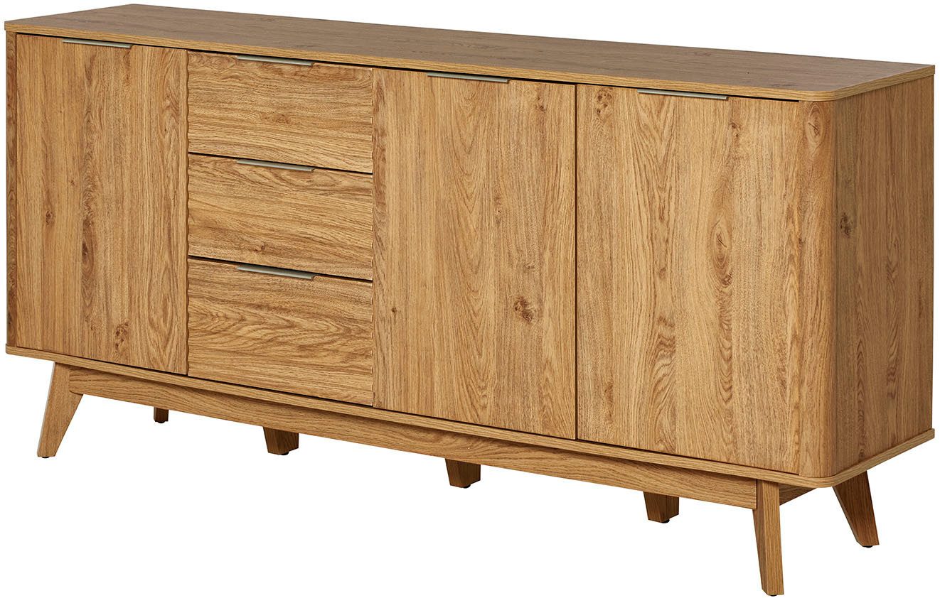 Jahnke Sideboard WAVE SB 170 (1 St), Sideboard, 3 Schubladen + 3 Türen, Wellendesign, Breite 169,5 cm