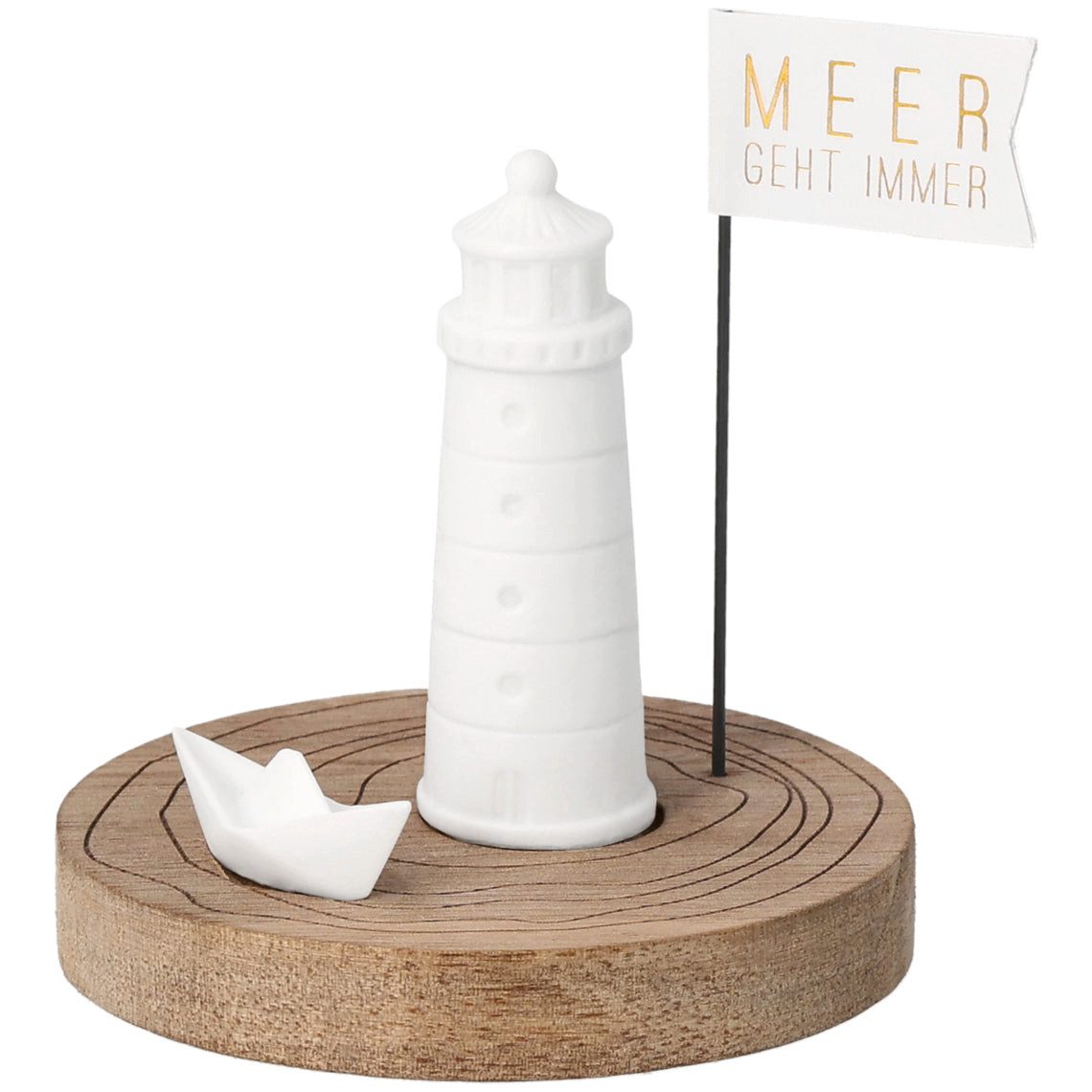 Räder Design Dekoobjekt Meeresgruß Mehr geht immer Maritimer Gruß mit Leuchtturm und Meer Neuh