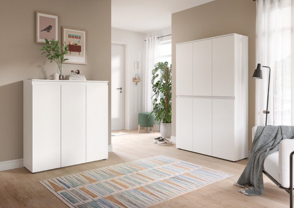 xonox.home Garderoben-Set Schrankkombination Scarpa 2, 2-teilig, weiß, (2-St)