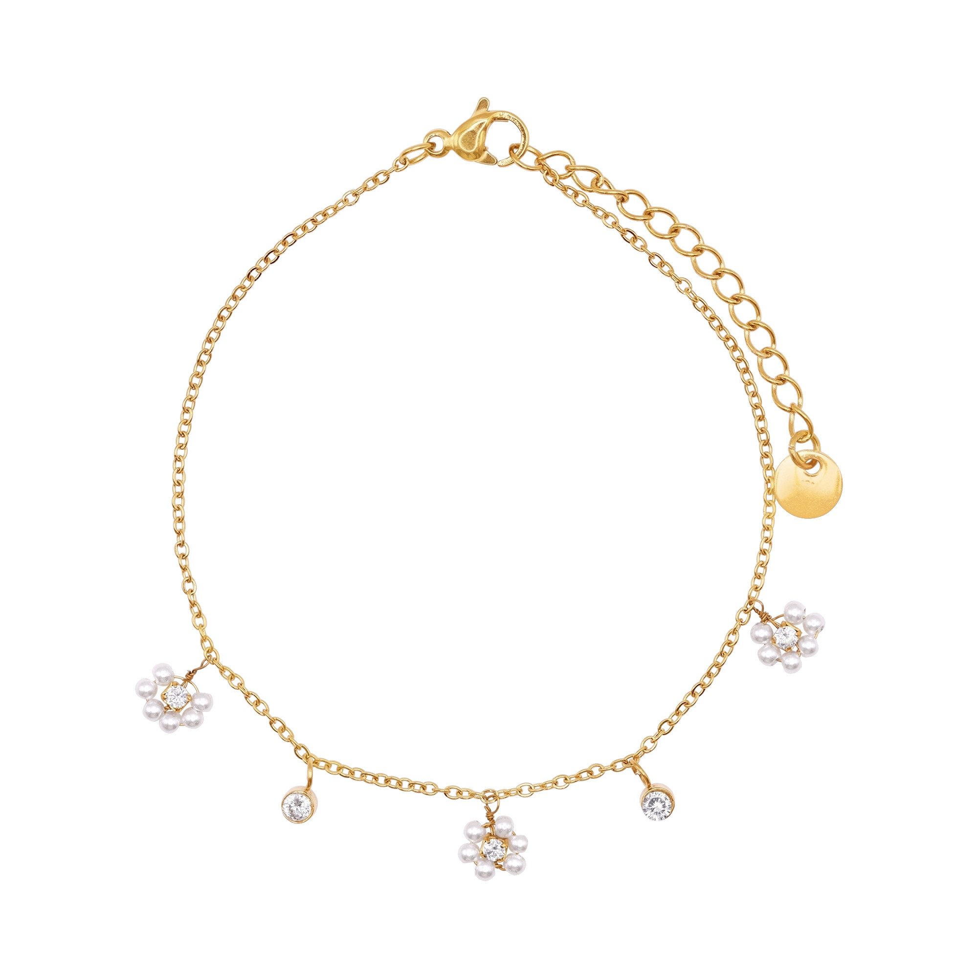 Heideman Armband Fleur goldfarben (Armband, inkl. Geschenkverpackung), mit Stern und Kristall Charms