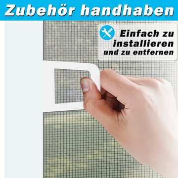 Randaco Insektenschutz-Fensterrahmen Fliegengitter Insektenschutz Fenster Moskitonetz Mückenschutz