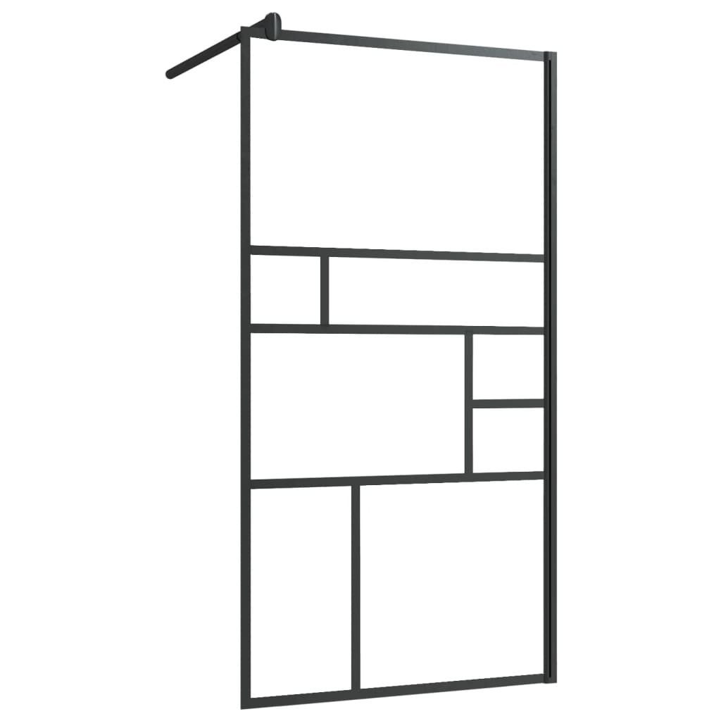 Duschwand Walk In Duschwand für Begehbare Dusche mit Klarem ESG Glas 80x195 cm