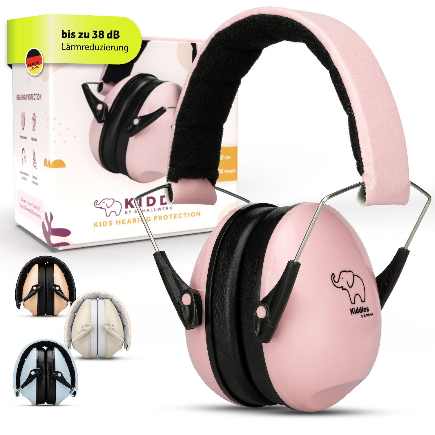 Schallwerk Kapselgehörschutz Gehörschutz für Kinder Kiddies größenverstellbar, Schule, Lernen, Veranstaltungen