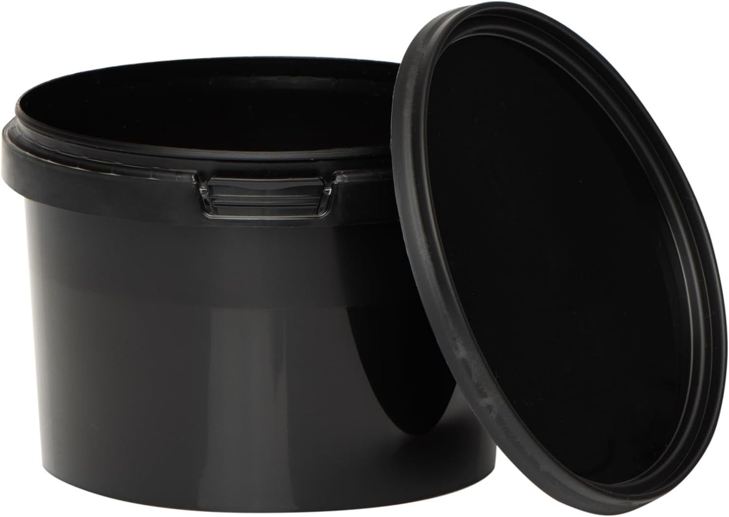 BENBOW Putzeimer Eimer mit Deckel 30 20 10 5 3 1 0,5 L Viele Farben Lebensmittelecht, (5-tlg., PZH-, BRC- und DIN-ISO-zertifiziert), für Lebensmittel, Farben, Chemikalien