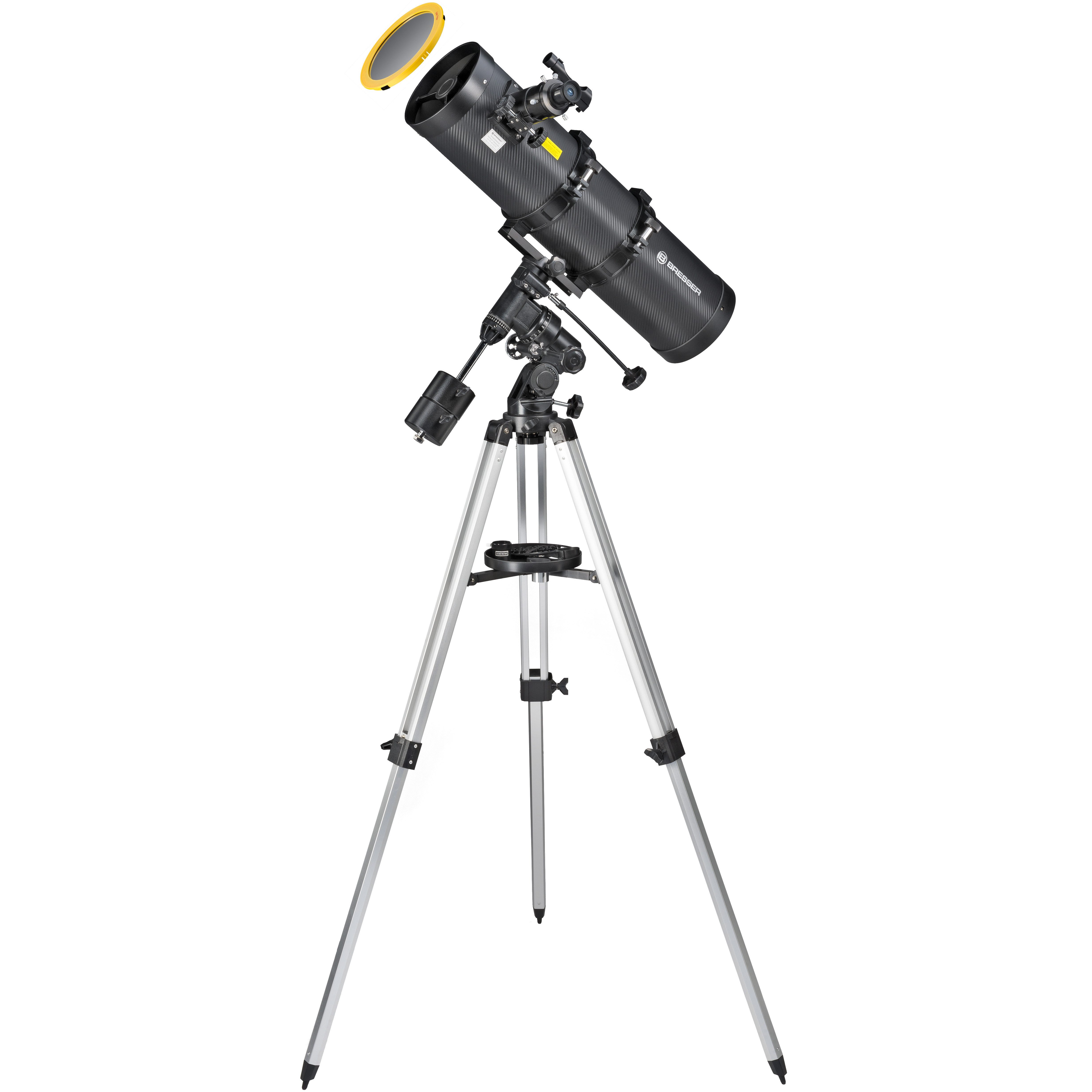 Teleskop BRESSER Pollux-I 150/750 EQ3 Spiegelteleskop mit Smartphone-Adapter &…