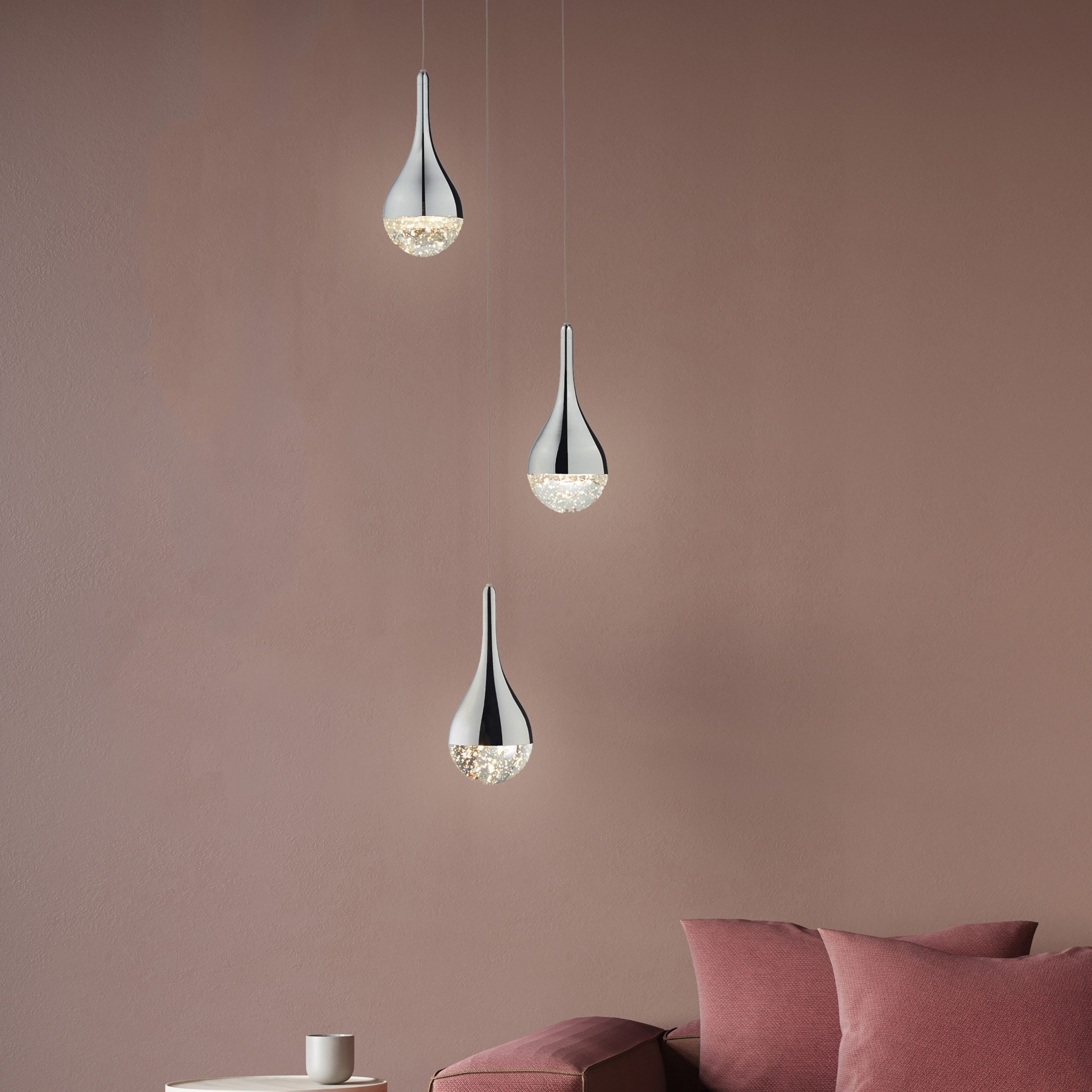 Lightbox Pendelleuchte, LED fest integriert, Warmweiß, günstig online kaufen