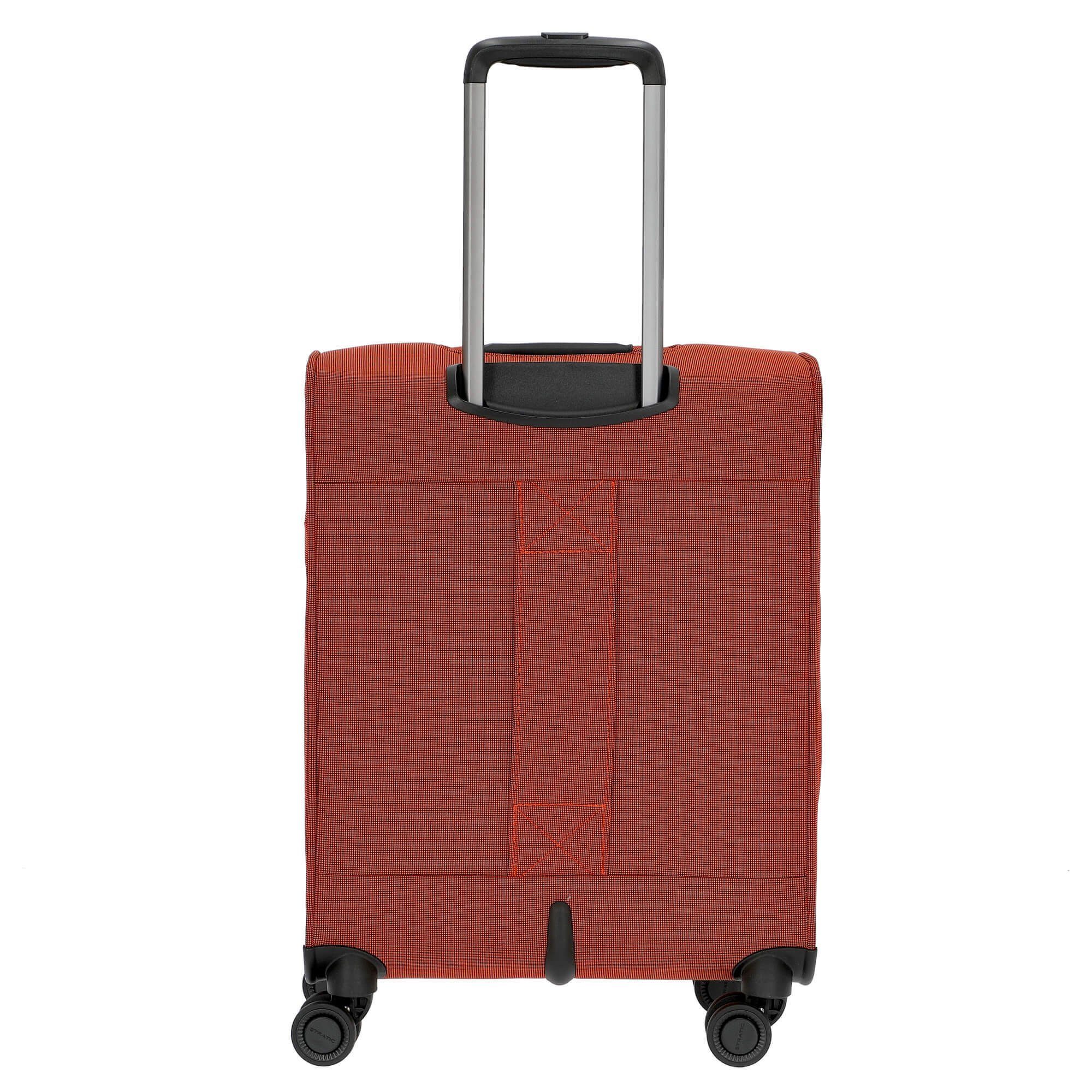 Stratic Handgepäck-Trolley - erw., 4-Rollen-Trolley 54 cm Light+ 4 Rollen Rollen Bendigo rosso/clay S