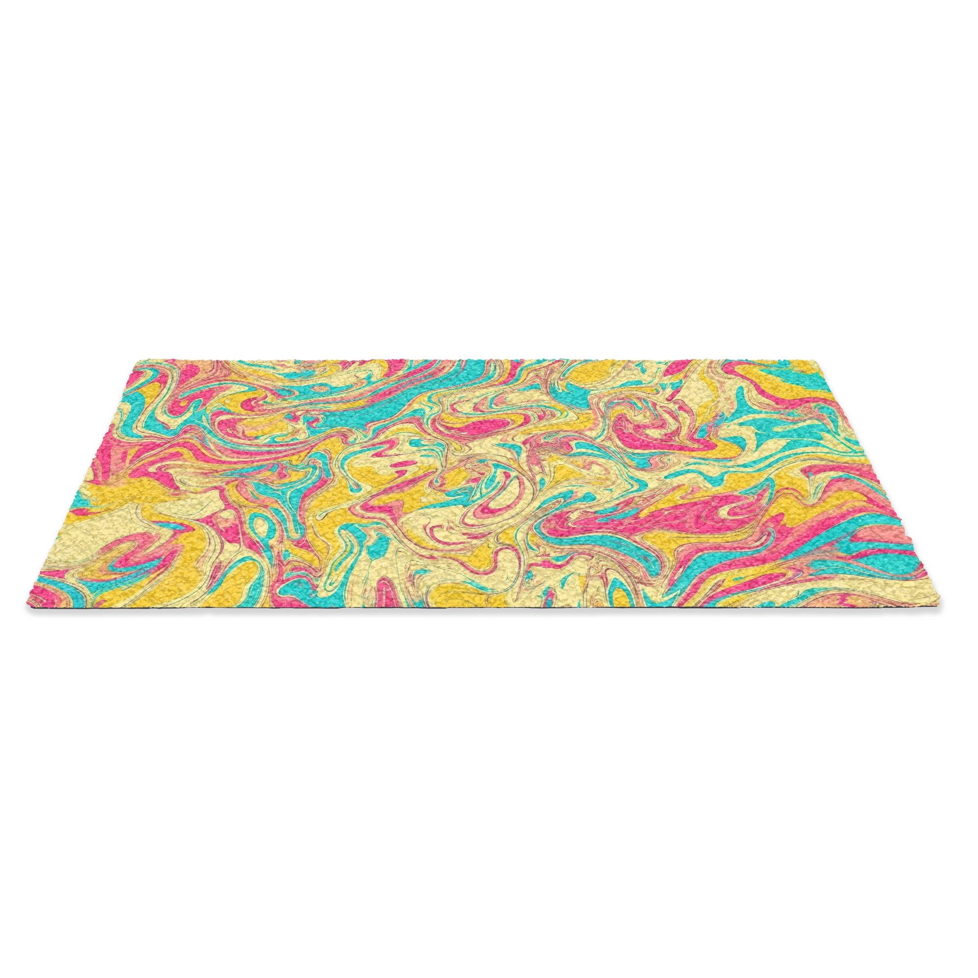 MuchoWow Fußmatte Gelb - Rosa - günstig online kaufen