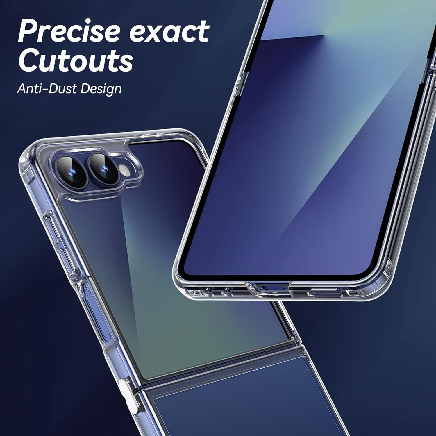MSM Handyhülle Hülle für Samsung Galaxy Z Flip 7 5G Silikon Schutzhülle Tasche Klar