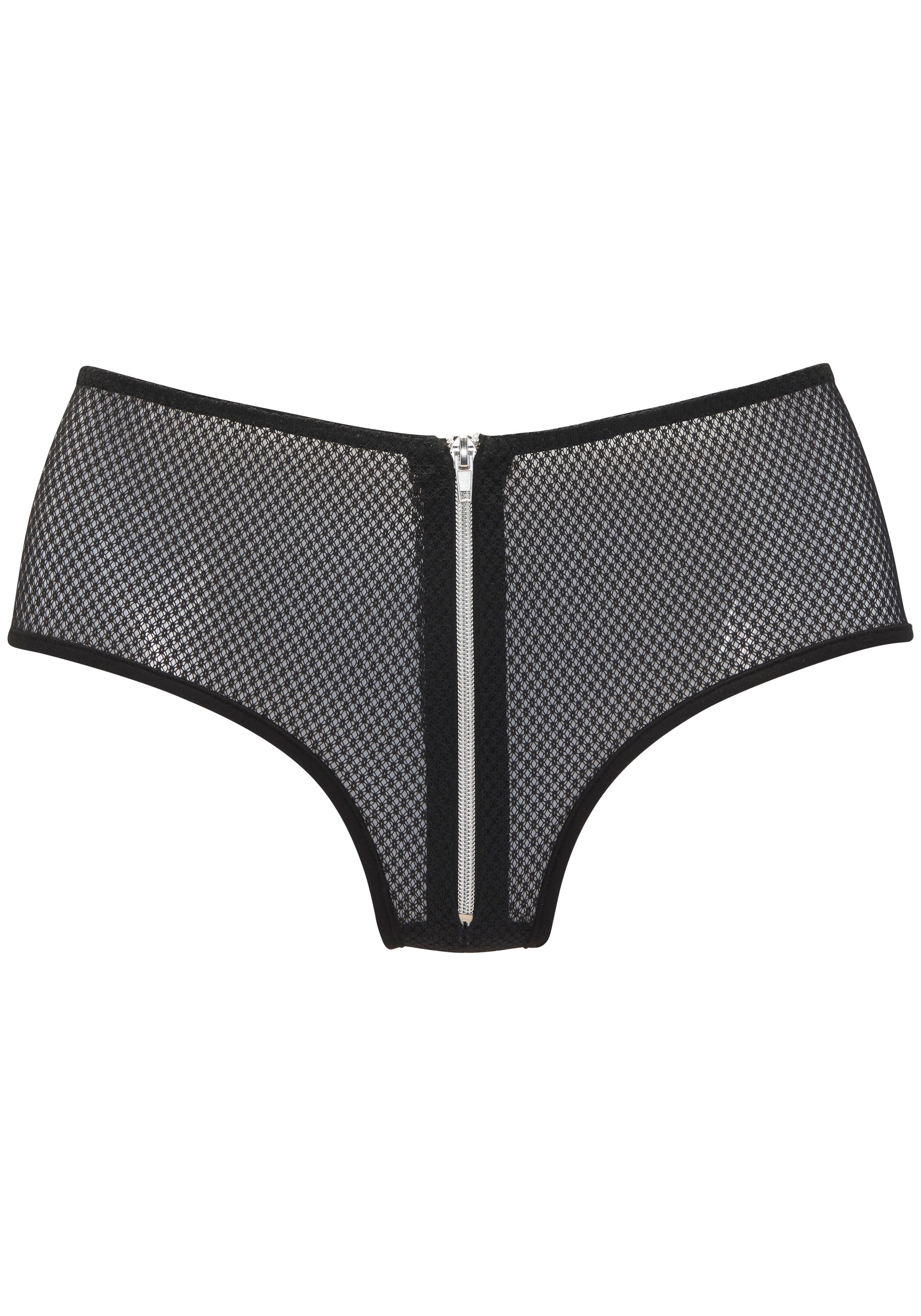 petite fleur gold Panty aus transparentem Netz-Material, Reizwäsche