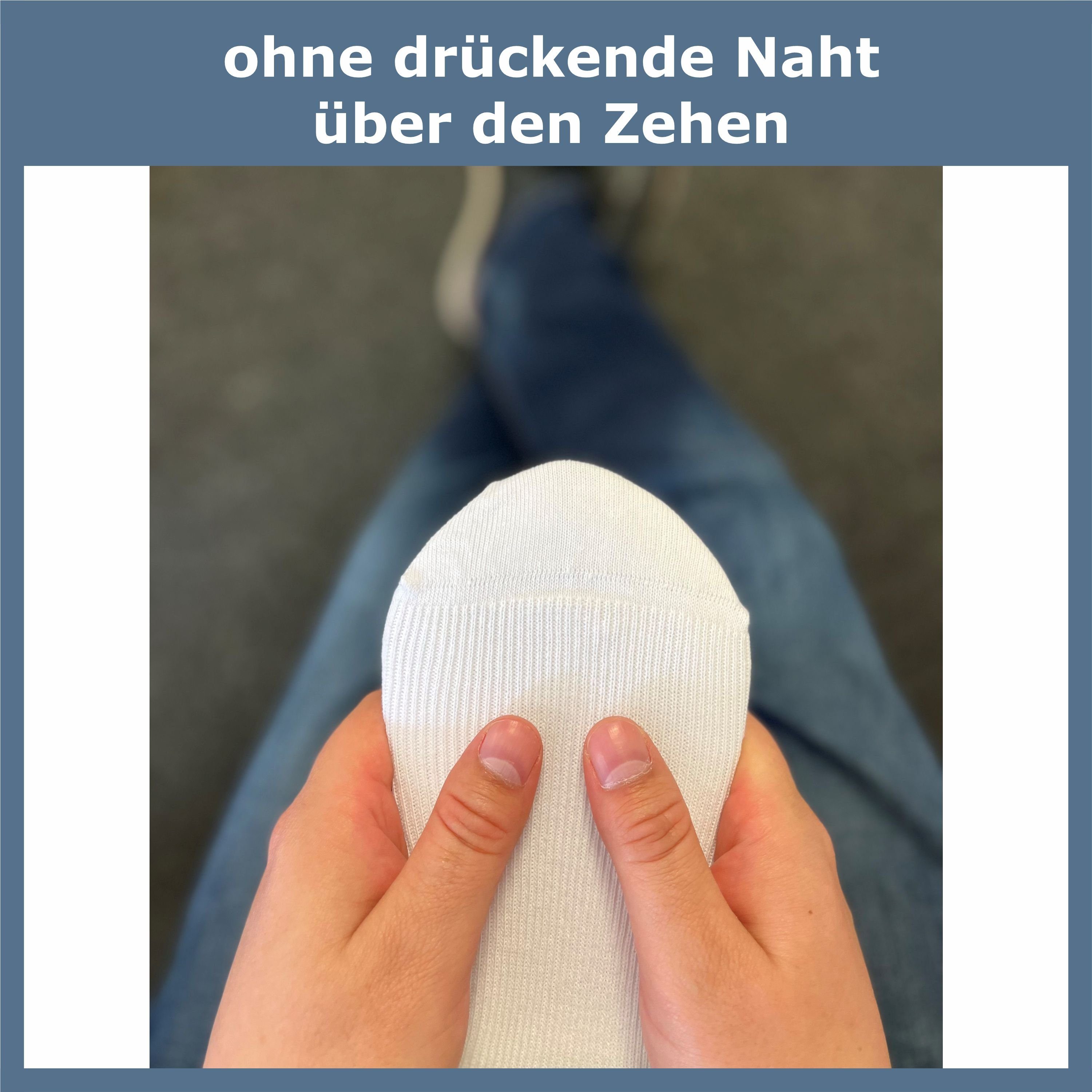 GAWILO Diabetikersocken für Damen und Herren ohne Gummi, extra weit, Venensocke (9 Paar) ohne drückende Naht, mit atmungsaktiver Baumwolle, auch für Senioren
