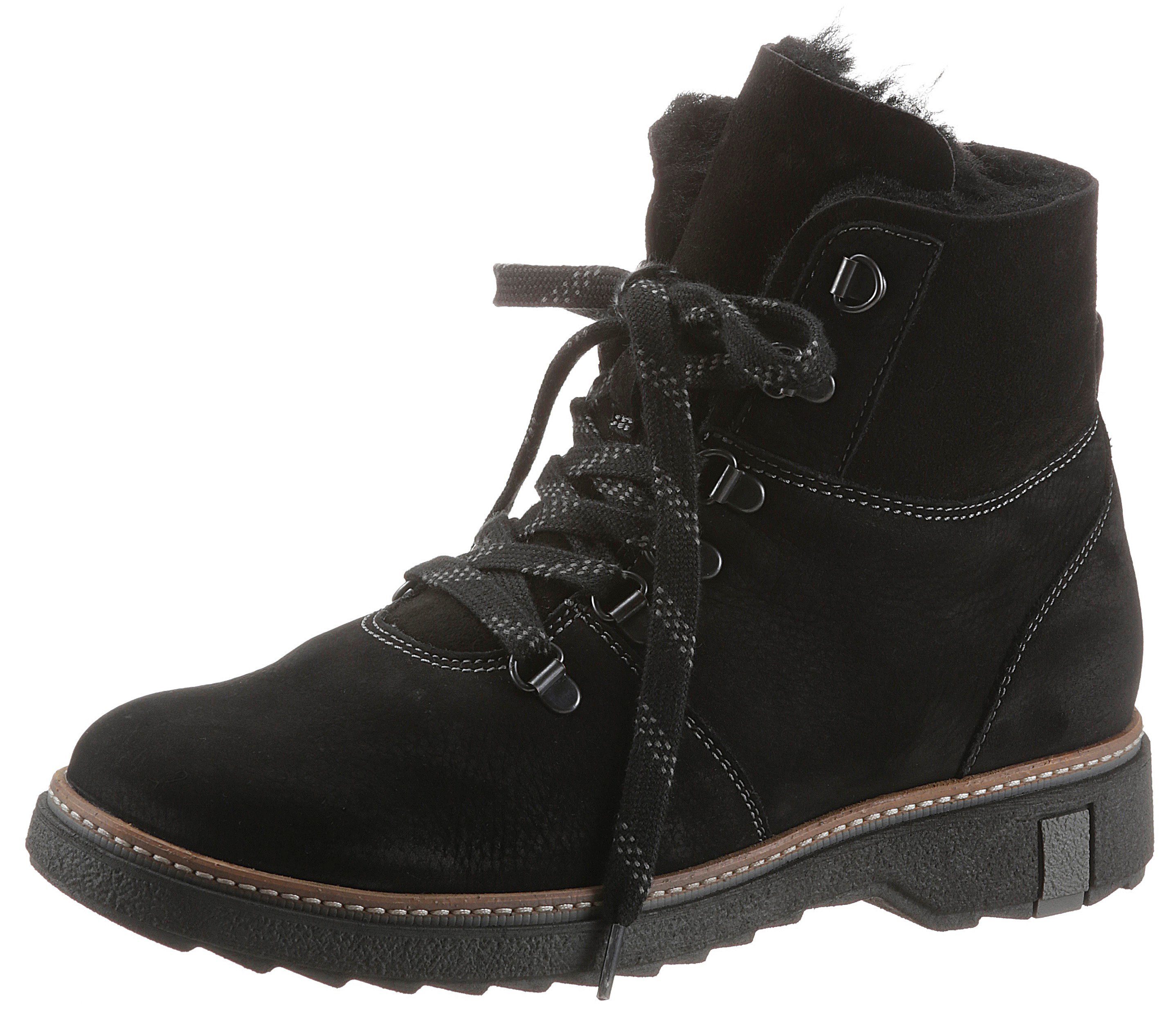 Waldläufer Winterboots "HITOMI", Outdoorboots, Schnürboots mit Lammfellfutt günstig online kaufen