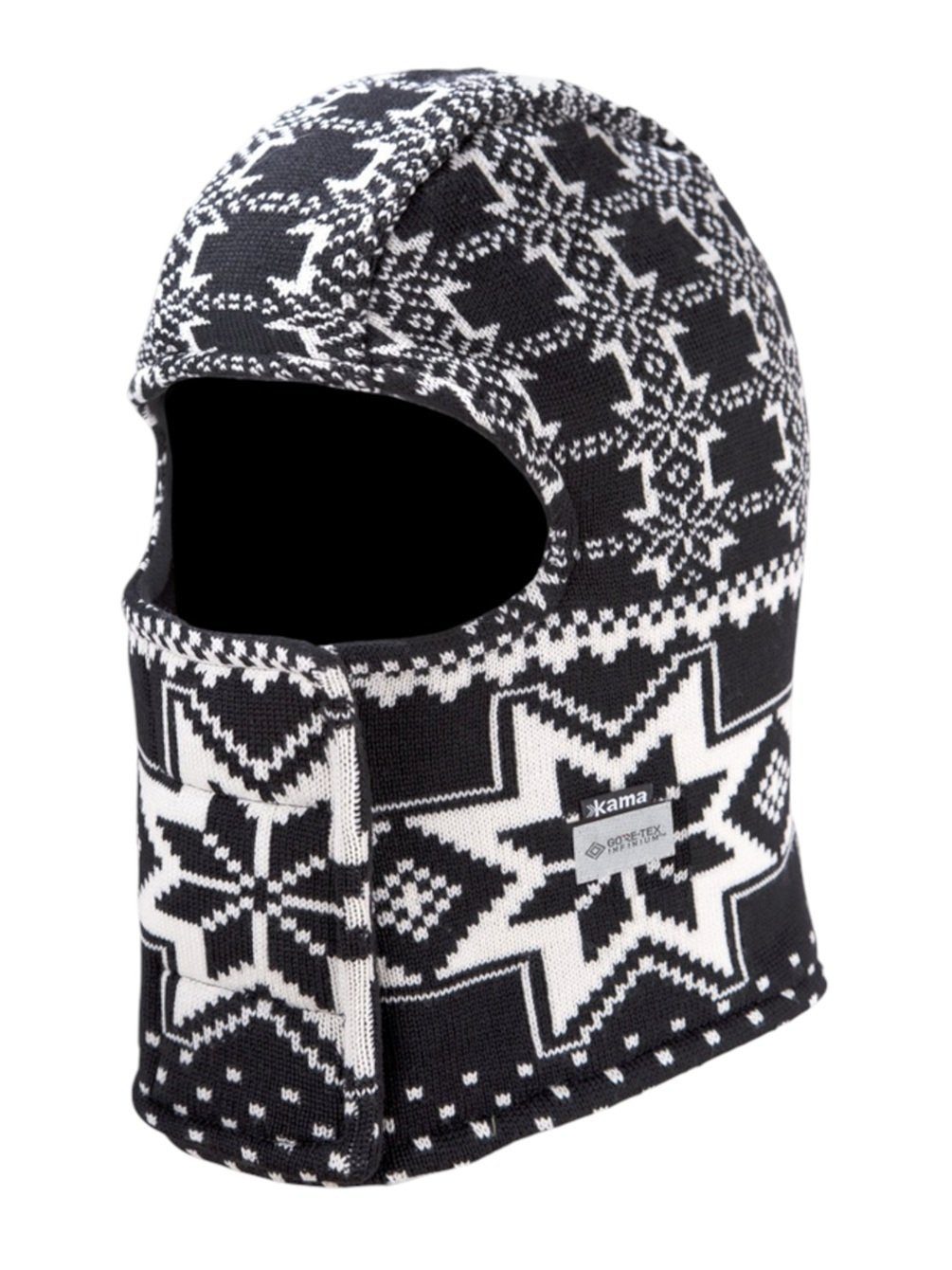 Sturmhaube DW22 (winddicht, atmungsaktiv, sehr warm) - schwarz/weiss - 1 Stück