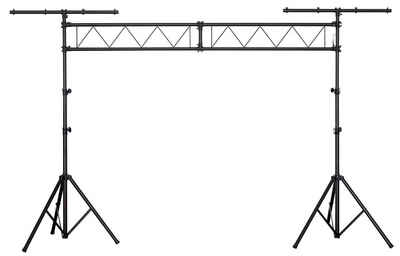 Showlite LTS-100 Traversen System Höhenverstellbar, Belastbar bis 75kg Lampenstativ (Höhenverstellbar von 1,50 - 3,00 Meter)