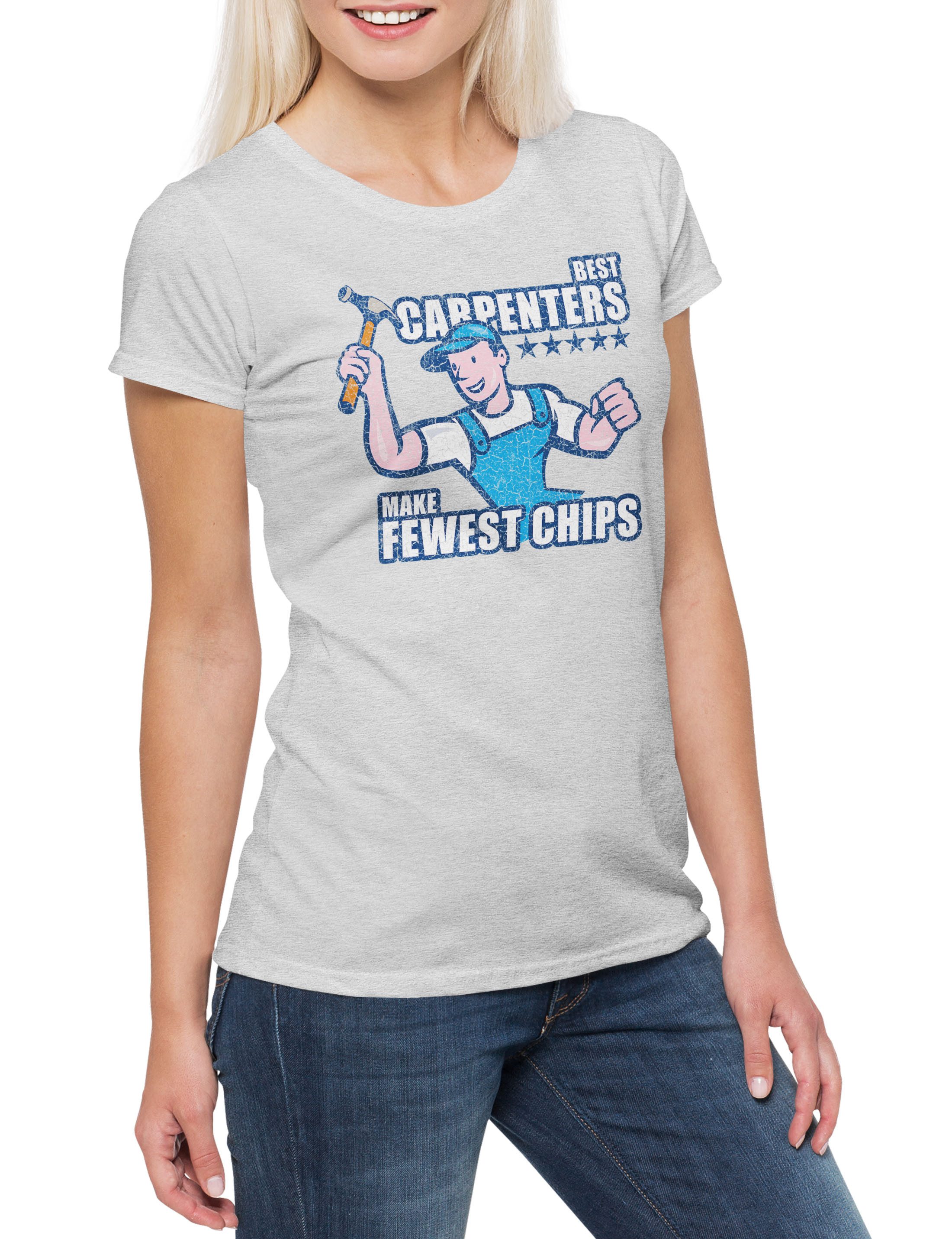 Print-Shirt Best Carpenters Damen T-Shirt Schreiner Meister Handwerk Schreinerei