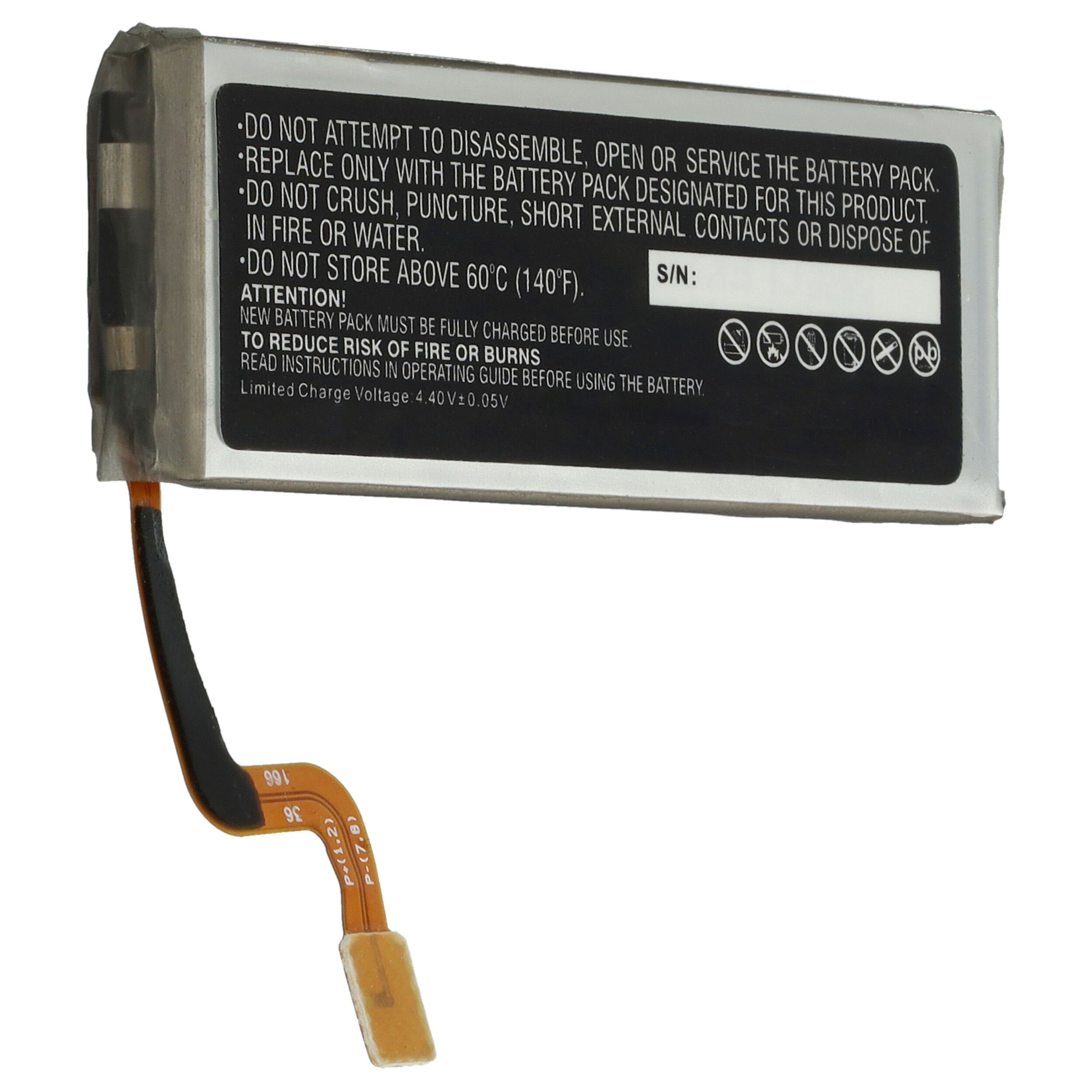 850 SM-F700J/DS, Galaxy SM-F700N, vhbw mAh passend für SM-F700U, Samsung Smartphone-Akku Z Flip