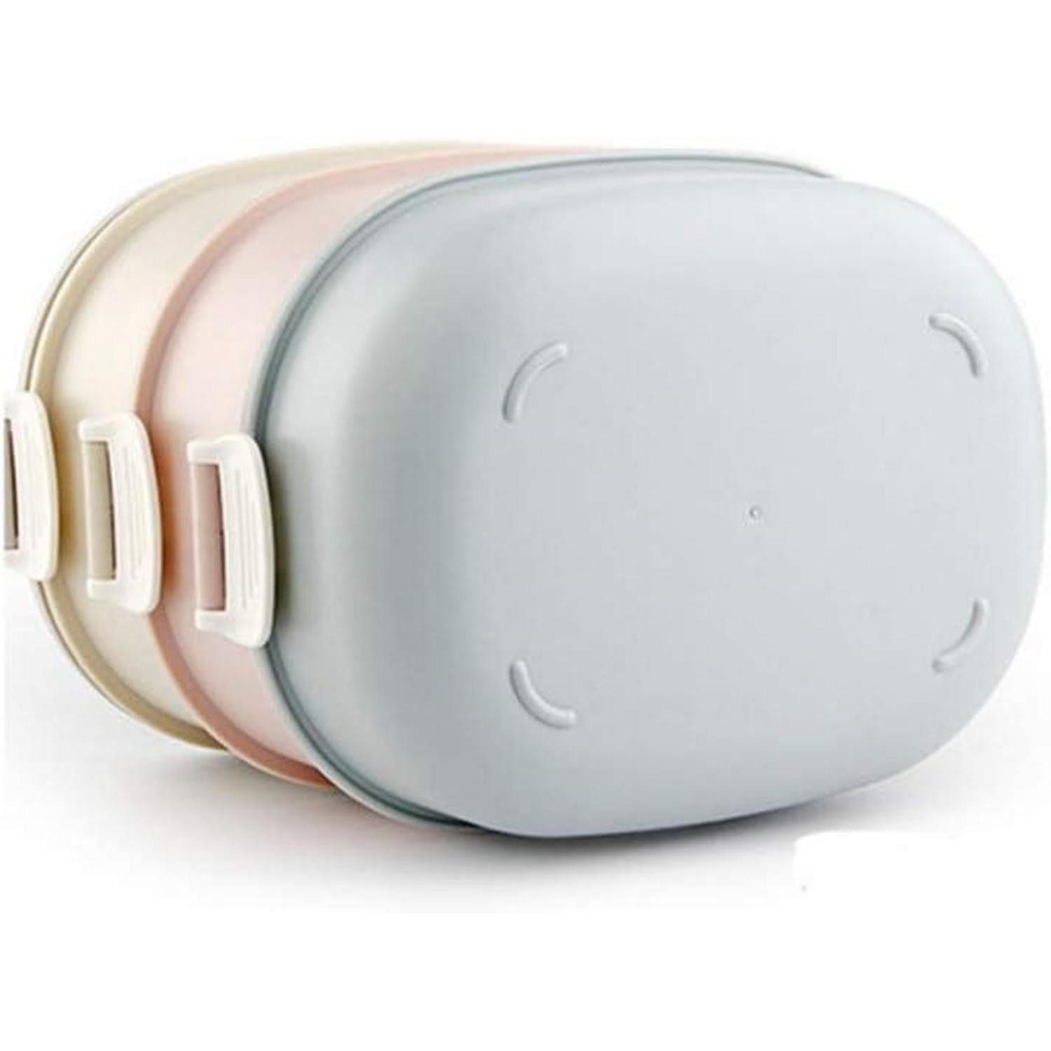 LuxusKollektion Thermobehälter Edelstahl Thermobehälter Speisegefäß Warmhaltebox 3 Etagen Lunchfoods, Metall – Bild 4 von 4