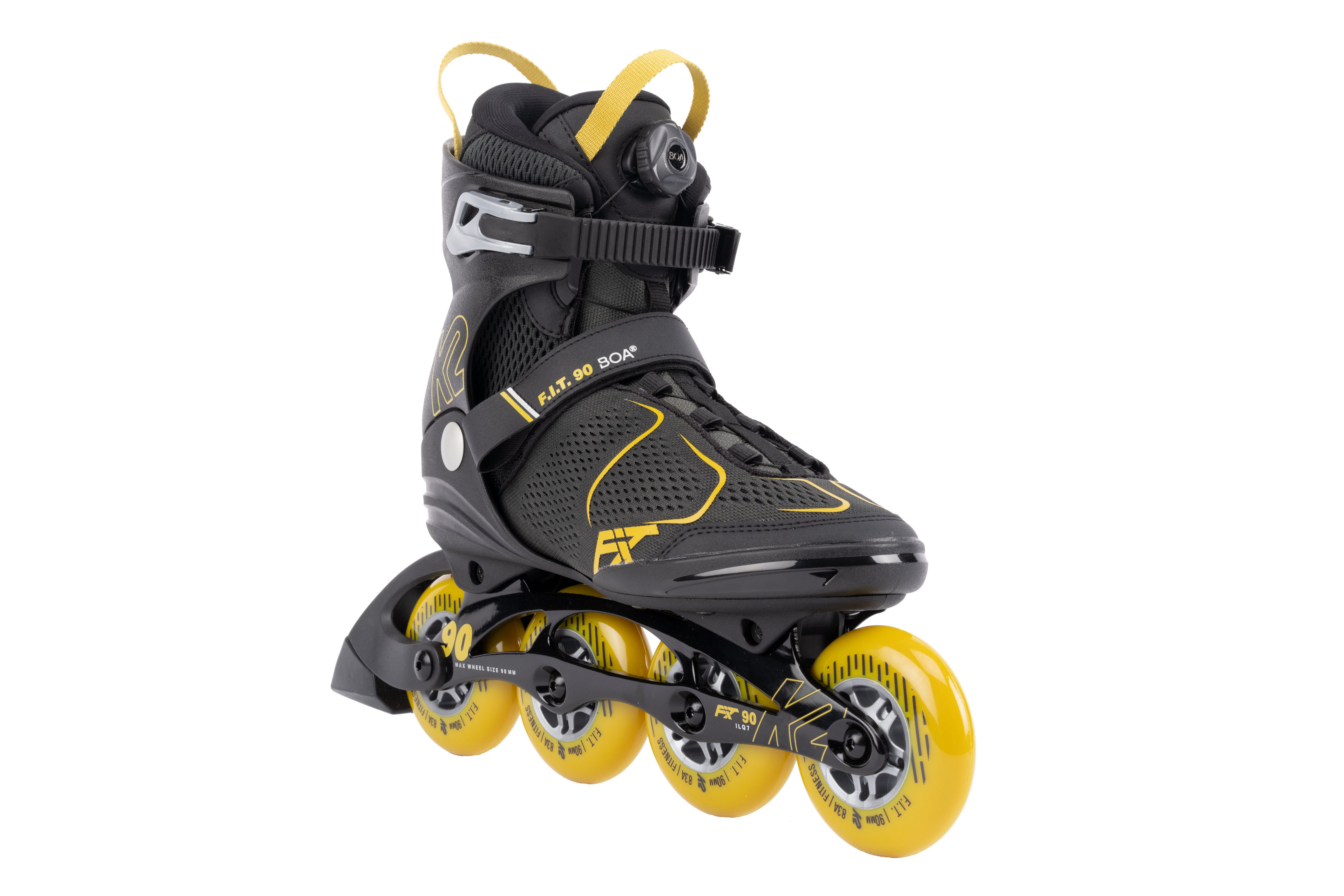 K2 Роликовые коньки K2 F.I.T. 90 BOA Inline Skate grey/mustard