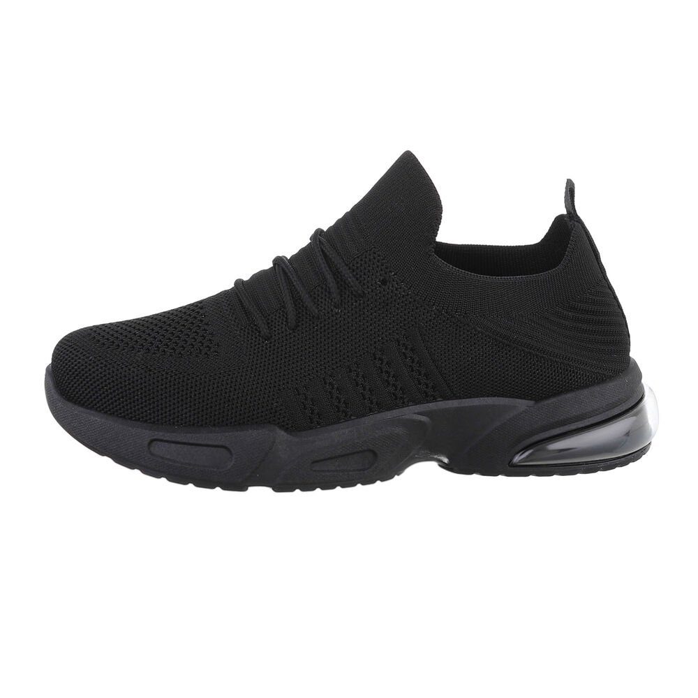 Coolwalk Herren Low-Top Freizeit Sneaker Flach Sneakers in Schwarz günstig online kaufen