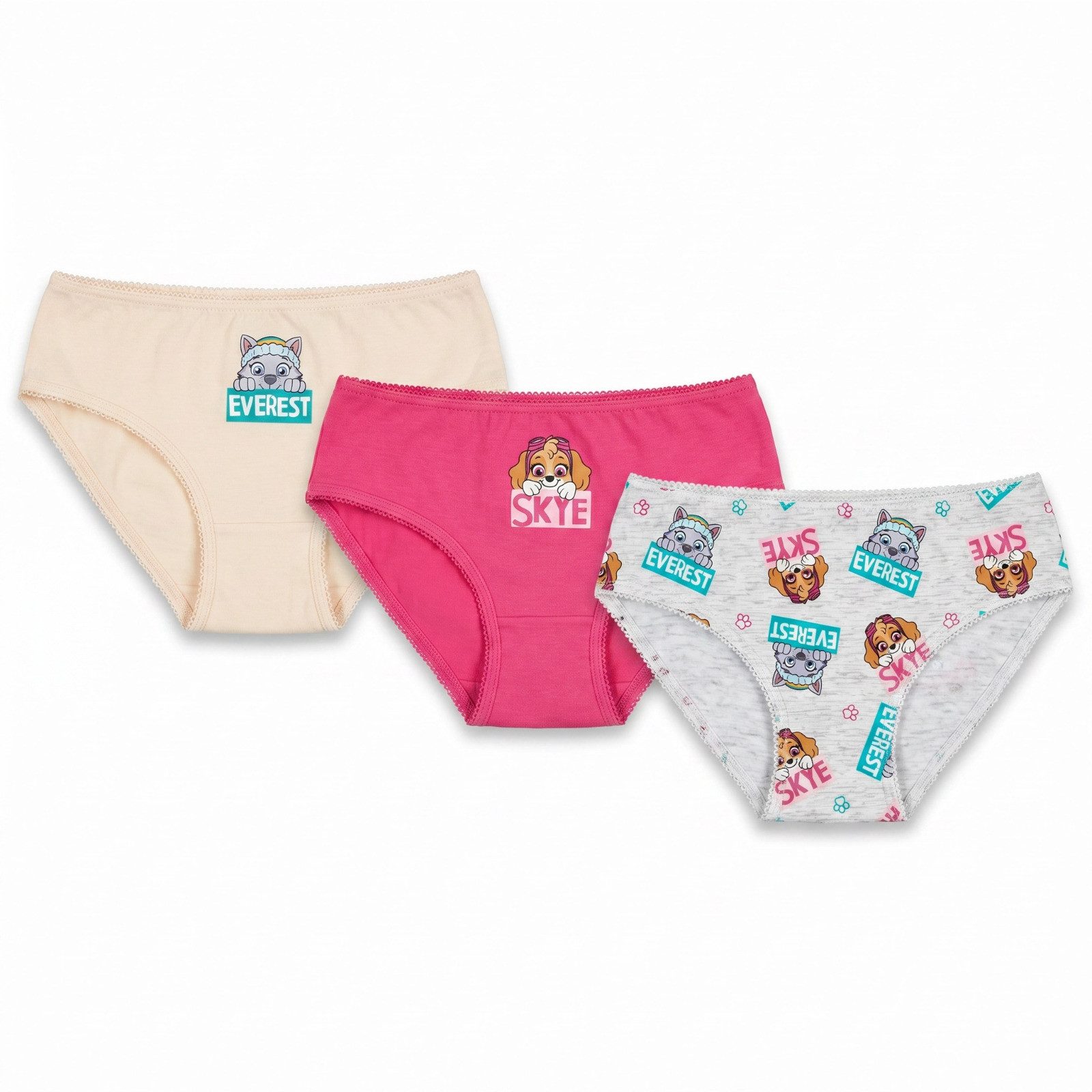 PAW PATROL Slip Paw Patrol Skye 3er Pack Slips Kinder Mädchen Unterwäsche Gr. 98-128 (3-St)