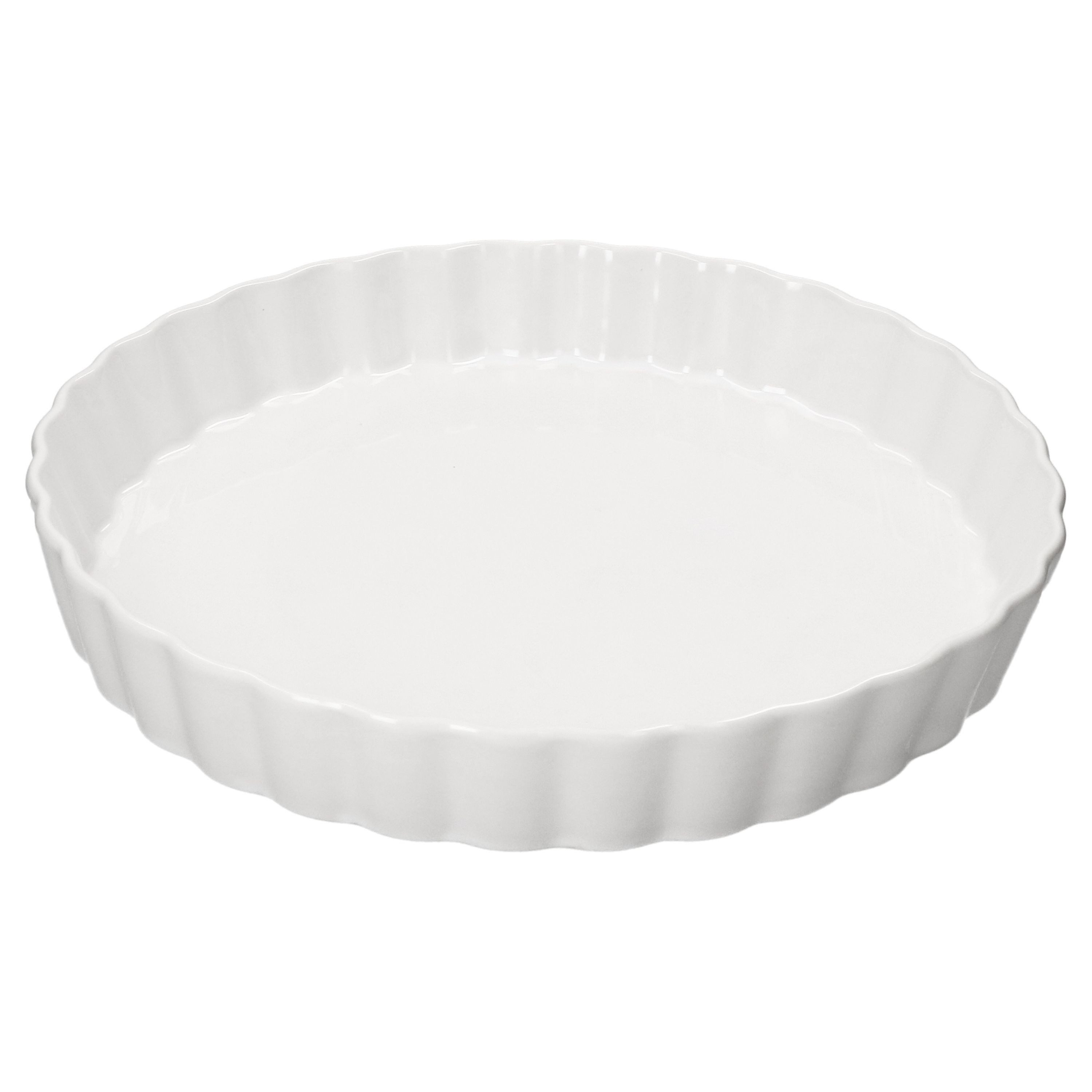 MamboCat Quicheform Quicheform Veggi weiß Ø28cm 1L Backform Kuchen Tarte Pie Porzellan – Bild 4 von 5