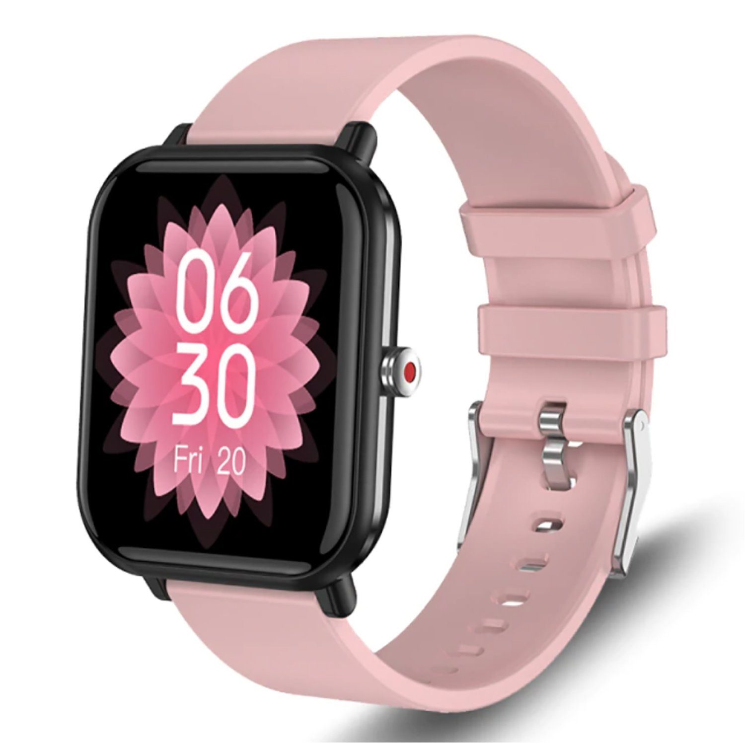 TPFNet Smartwatch (4.3 cm/1.70 Zoll), mit Silikon Armband - individuelles  Display - EKG Armbanduhr mit Körpertemperatur Erkennung, Musiksteuerung,  Schrittzähler, Kalorien, Social Media etc., Rosa online kaufen | OTTO