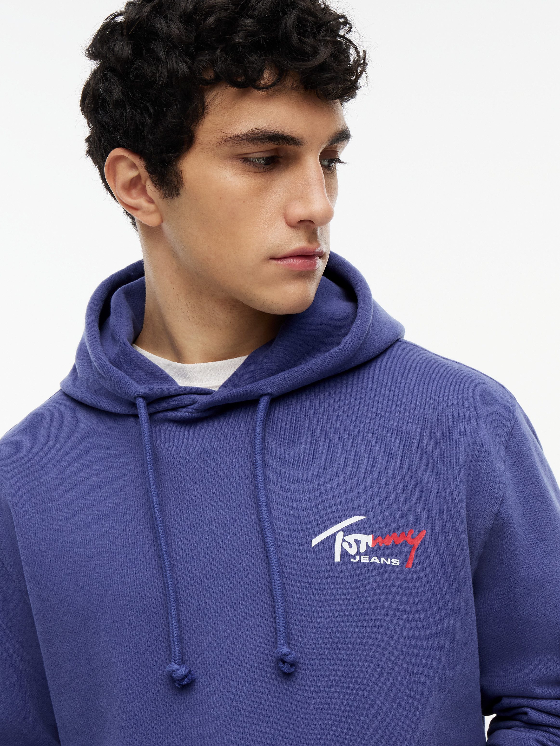 Tommy Jeans Kapuzensweatshirt TJM REGULAR ENTRY SIGN Regular fit, mit Kordelzug