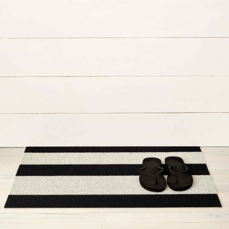 Fußmatte Bold Stripe Black White 46 x 71 cm, Chilewich, rechteckig