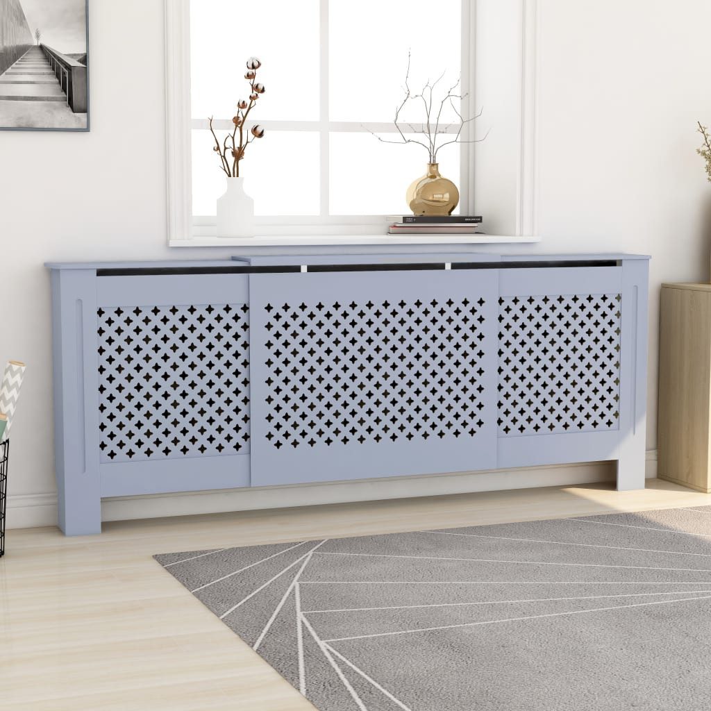 vidaXL Heizungsverkleidung 205 x 205 x 815 cm Heizungsverkleidung Heizungsabdeckung MDF Heizkörpe