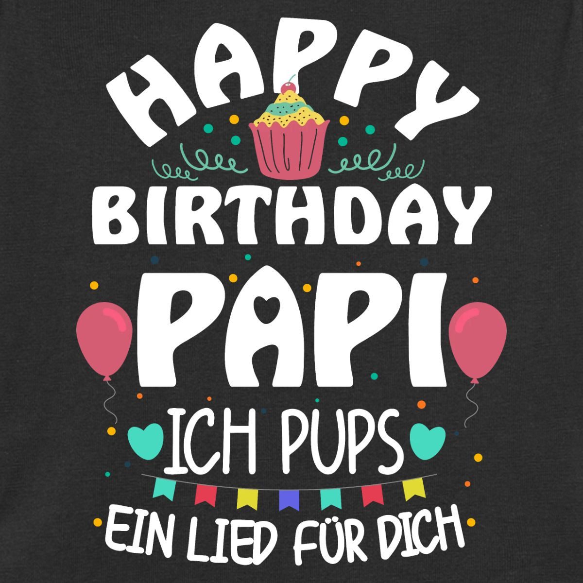 Spreadshirt Kurzarmbody Geburtstag Papa Ich Pups Ein Lied Für Dich Kurzarm Tages Baby Body (1-tlg)
