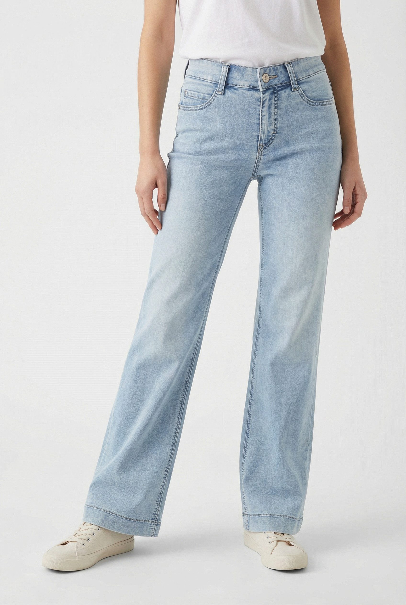 MAC Weite Jeans DREAM WIDE mit weitem Bein-Stretch