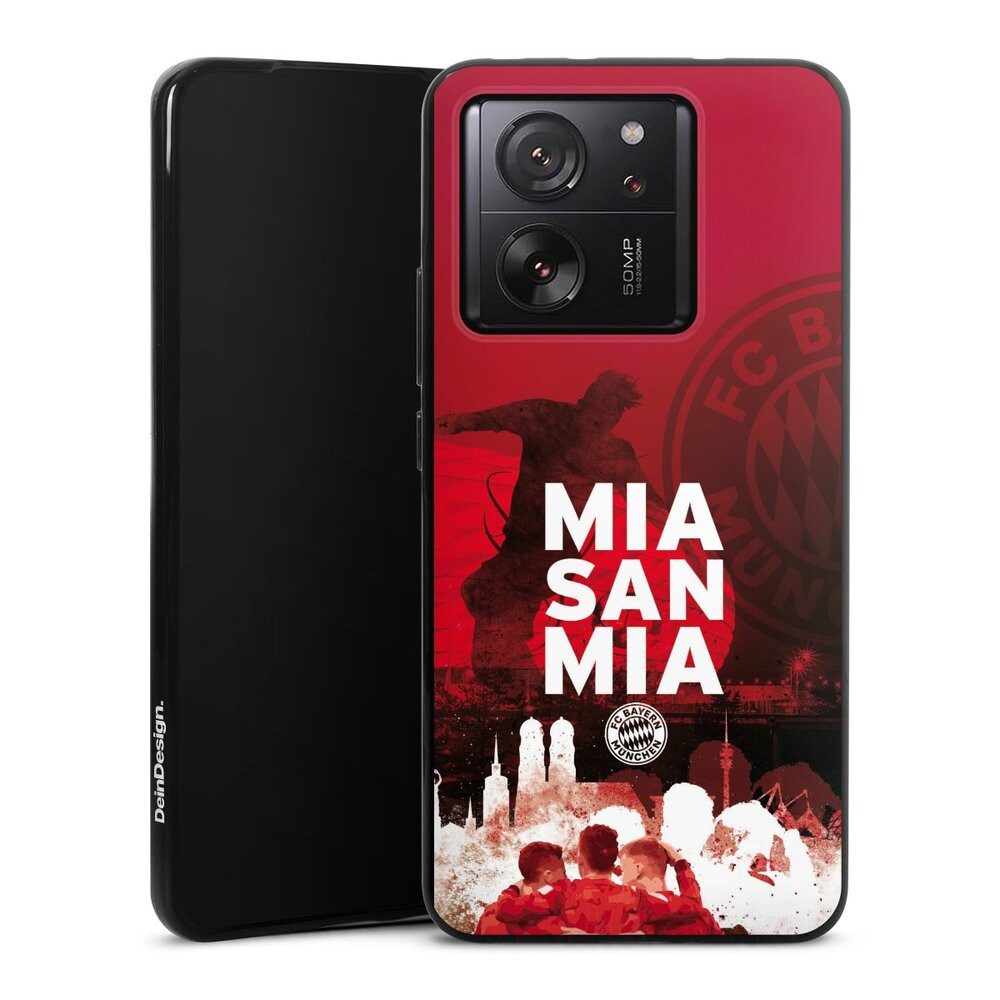 DeinDesign Handyhülle FCB Mia San Mia FC Bayern München FCB - MIA SAN MIA, Xiaomi 13T Pro Silikon Hülle Bumper Case Handy Schutzhülle