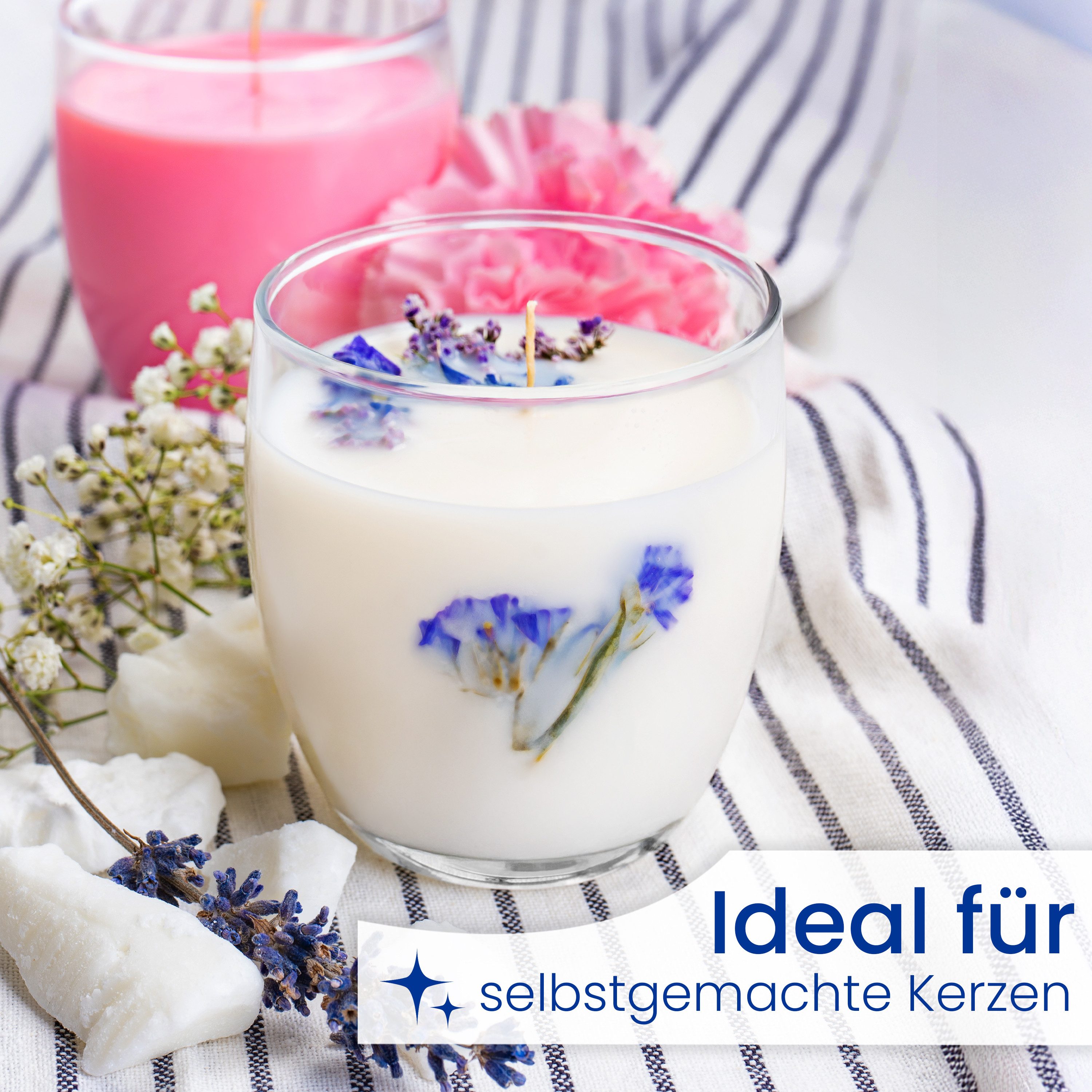 KONZEPT Teelichthalter Kerzengläser 225 ml, Kerzen Gläser leer zum gießen, klein 8x7 cm (12 St., (Teelichthalter, Kerzengläser), Glasteelichthalter, Kerzenwindl – Bild 5 von 5
